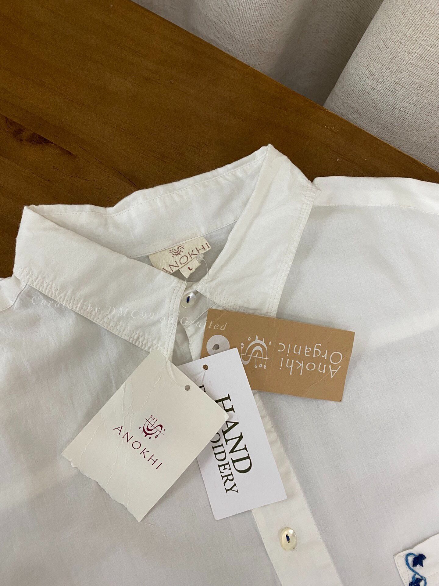 Other ANOKHI White Cotton Shirt Size US L / EU 52-54 / 3 - 4 Thumbnail