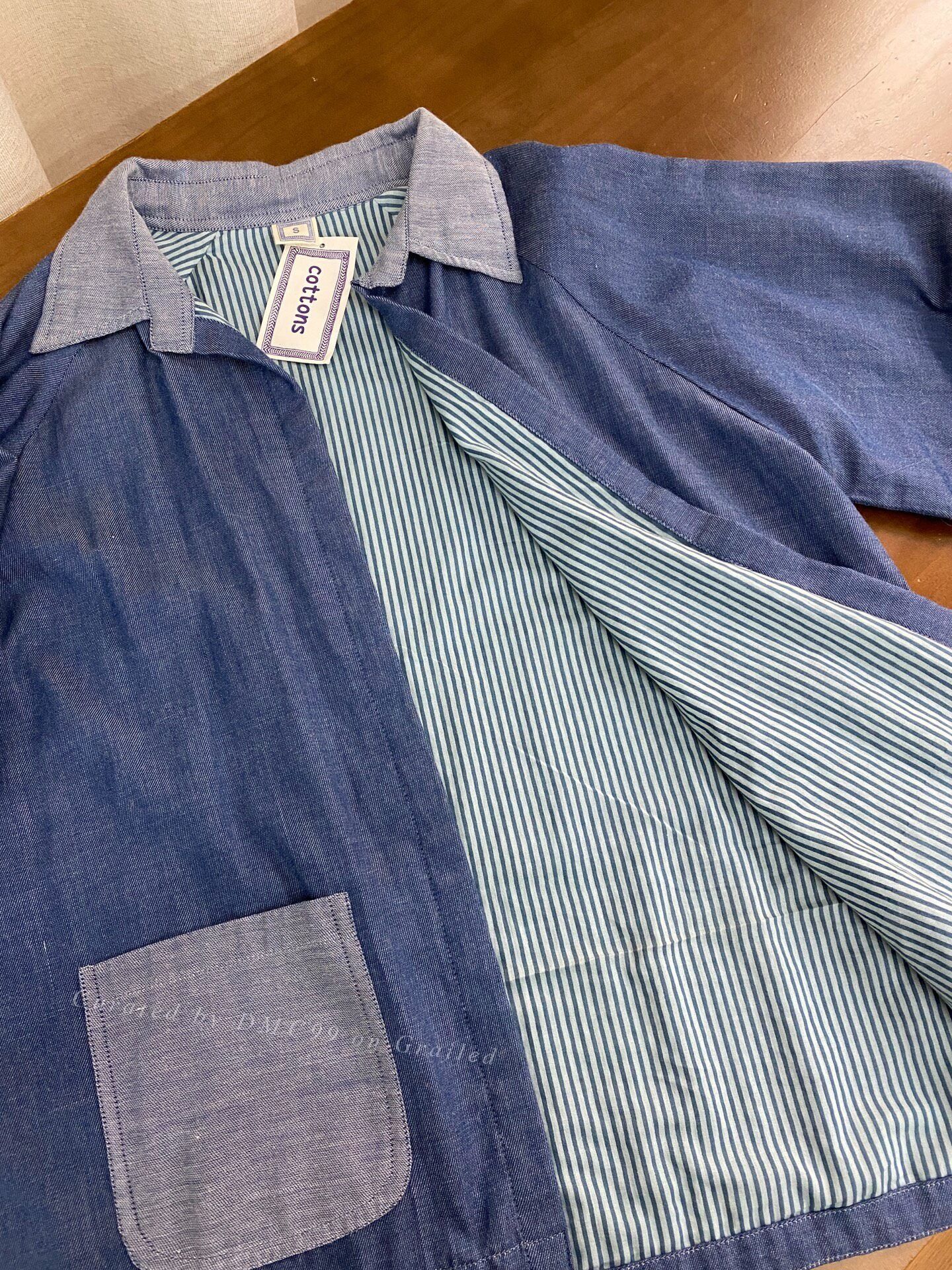 COTTONCITIZEN Cottons Blue Cotton Coat Size S / US 4 / IT 40 - 4 Thumbnail