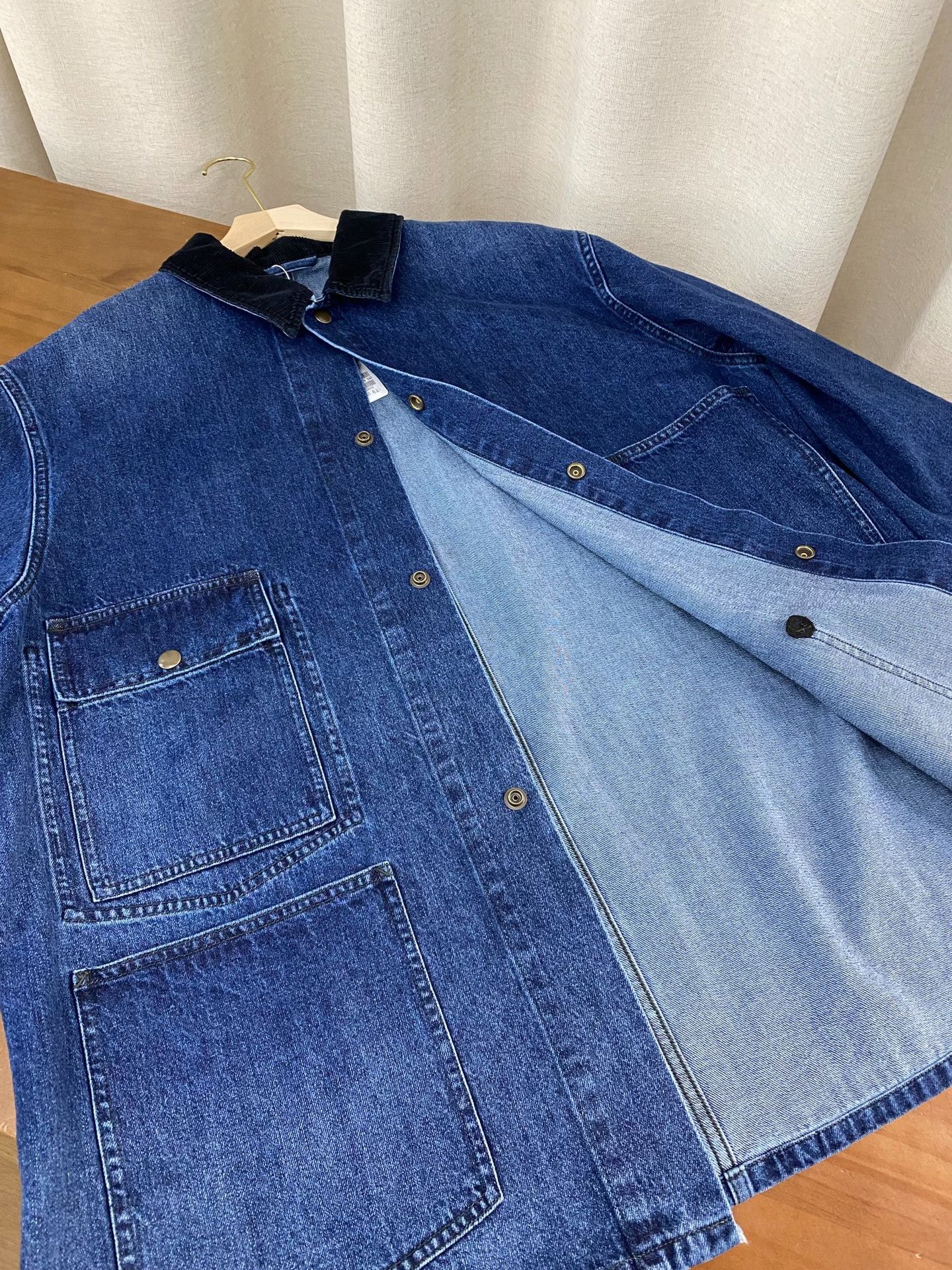 Journal Standard Journal Standard Luxe Corduroy Collar Denim Jacket Size US M / EU 48-50 / 2 - 4 Thumbnail