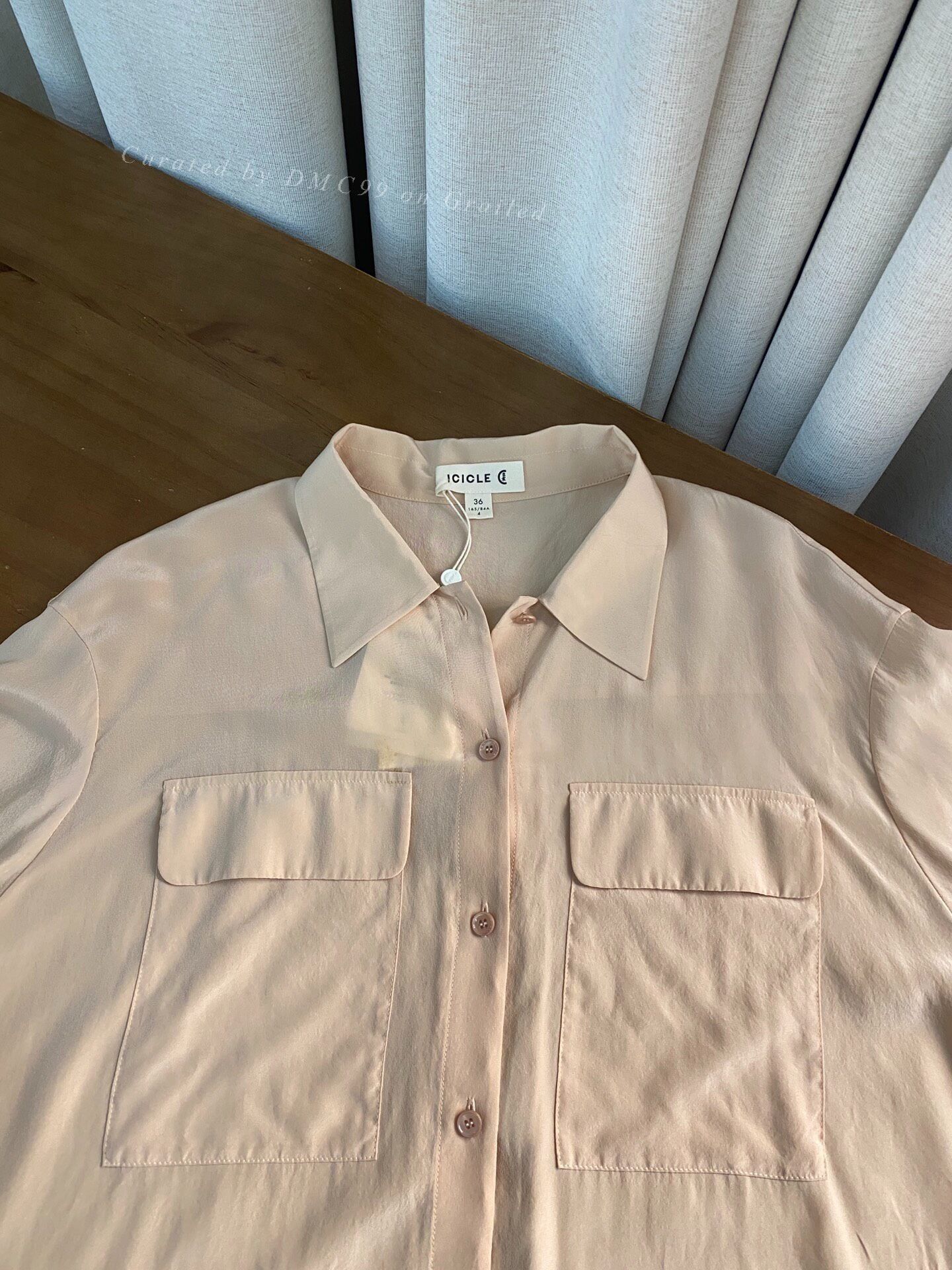 Other Zhihe 100% Silk Pink Shirt Size XXS / US 00 / IT 34 - 4 Thumbnail