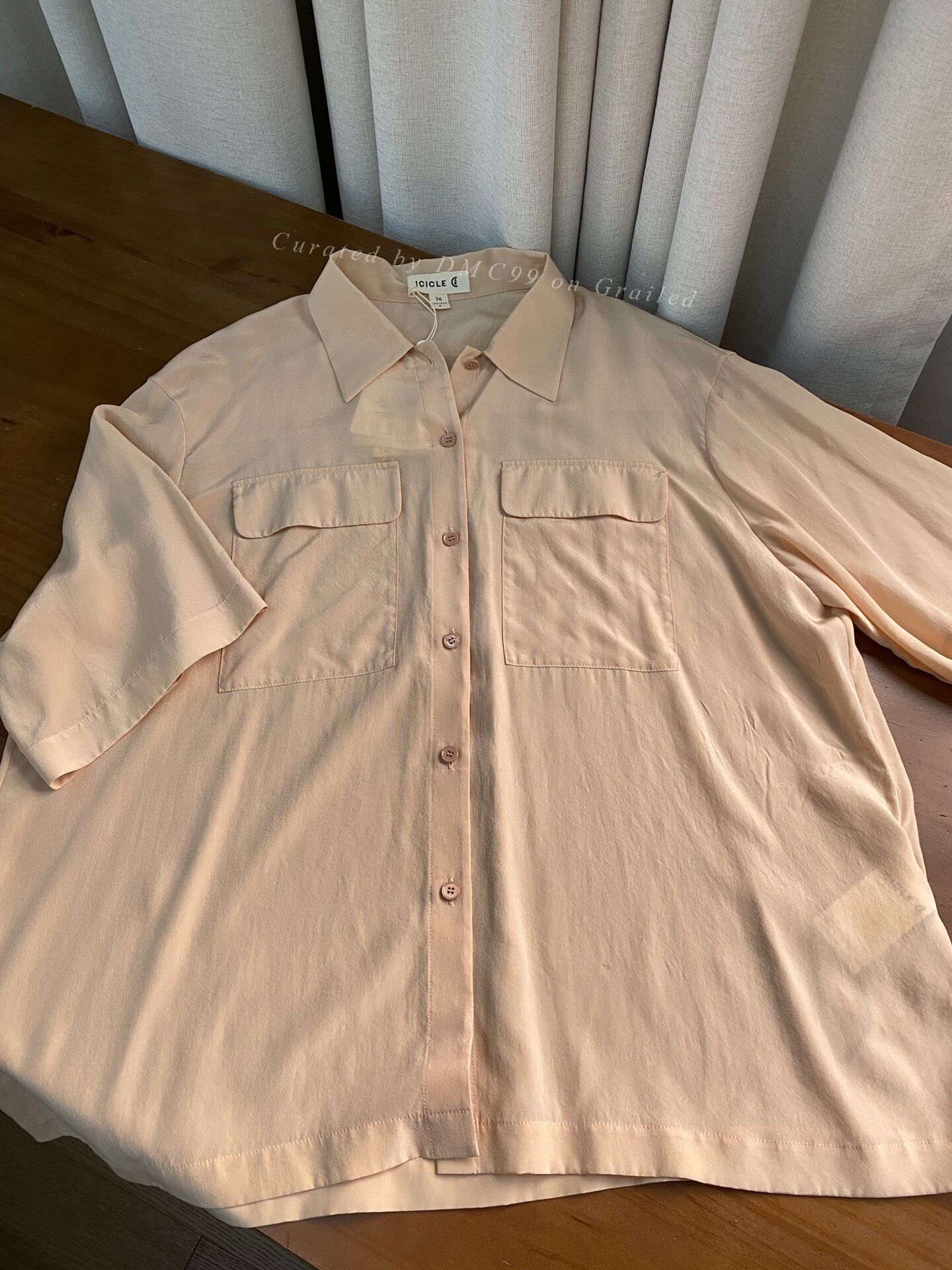 Other Zhihe 100% Silk Pink Shirt Size XXS / US 00 / IT 34 - 5 Thumbnail