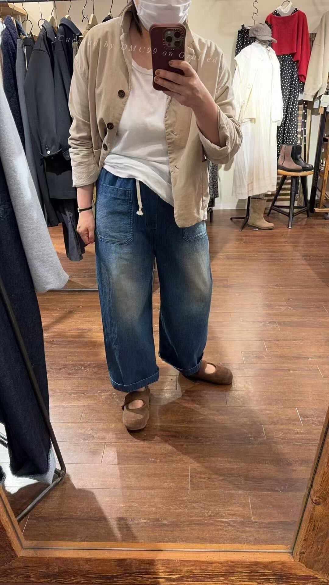 HARE HARI EASY SAILOR LOOSE JEANS Size 22" - 5 Thumbnail
