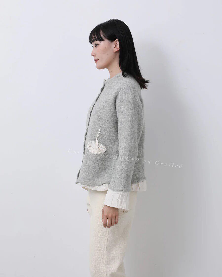 Other Pillings Knitted Wool Lace Coat Size M / US 6-8 / IT 42-44 - 4 Thumbnail