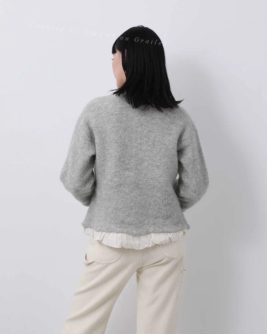 Other Pillings Knitted Wool Lace Coat Size M / US 6-8 / IT 42-44 - 3 Thumbnail