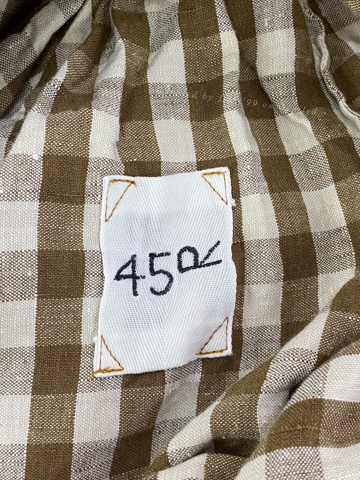 45rpm 45r Heavy Linen Check Culottes Skirt Size 32" / US 10 / IT 46 - 5 Thumbnail