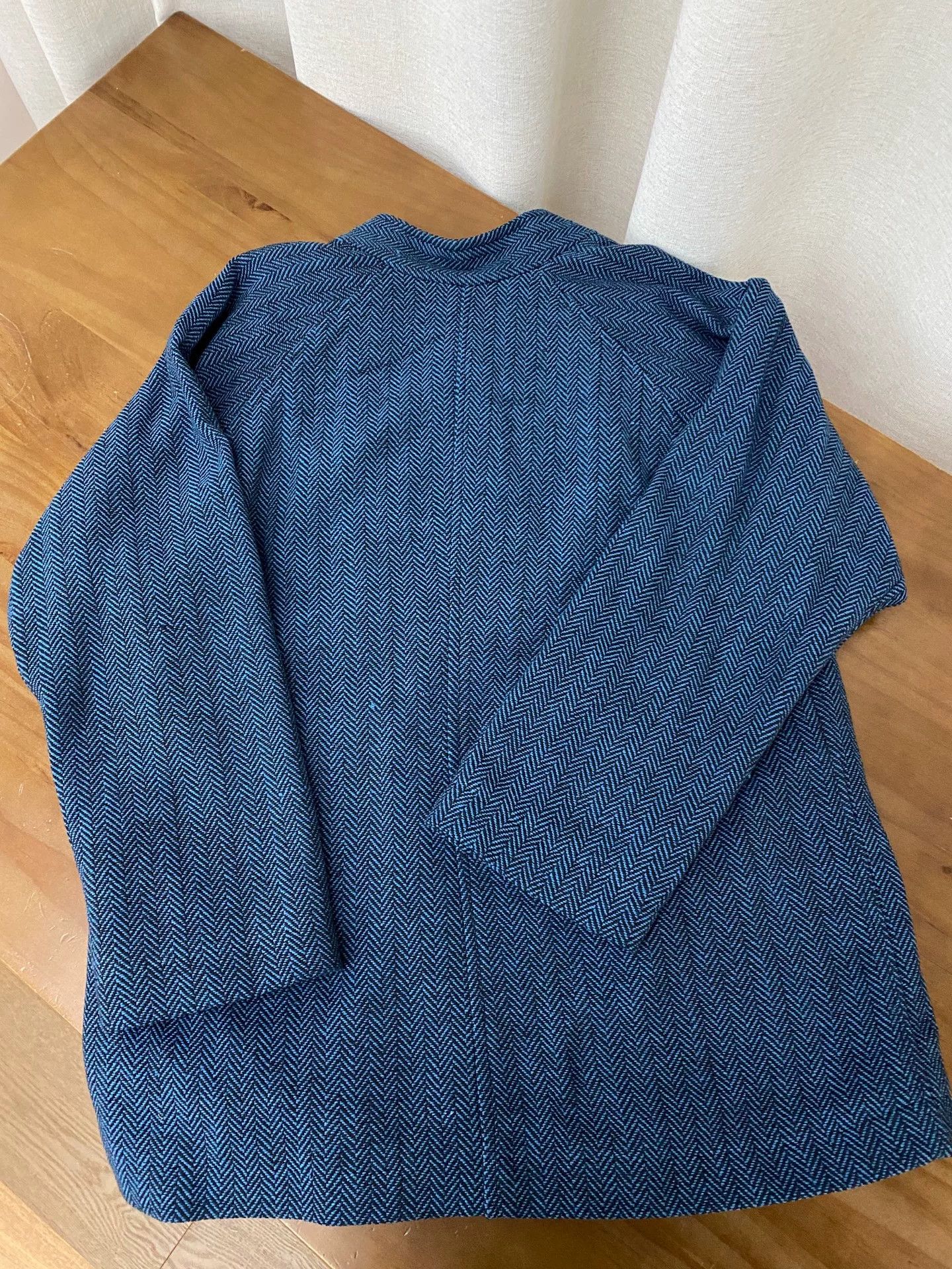 Other New Chinese Indigo Dyed Tussah Coat Size M / US 6-8 / IT 42-44 - 5 Thumbnail