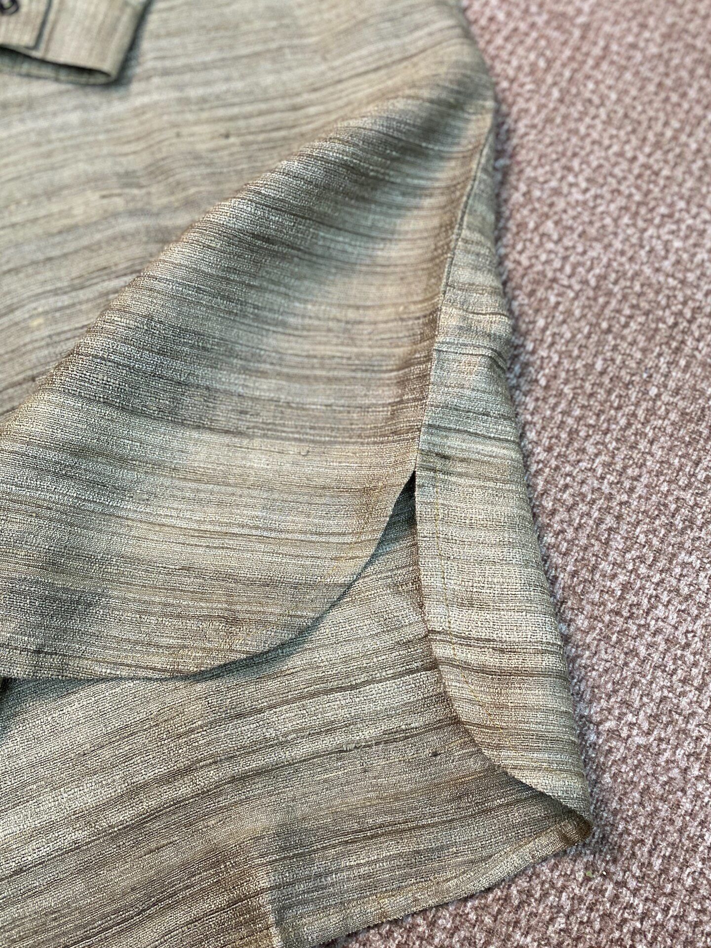Other New Handmade Tussah Silk Long Coat Size US M / EU 48-50 / 2 - 4 Thumbnail