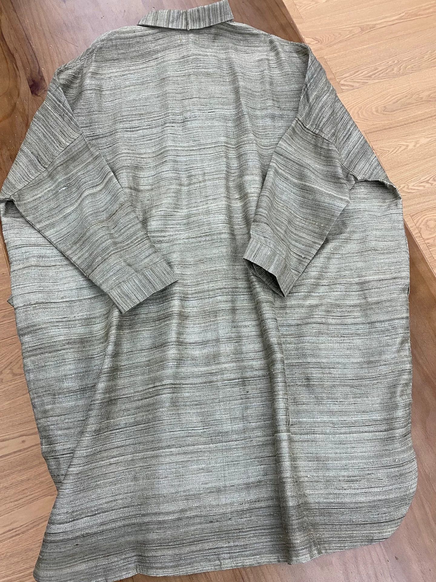 Other New Handmade Tussah Silk Long Coat Size US M / EU 48-50 / 2 - 2 Thumbnail