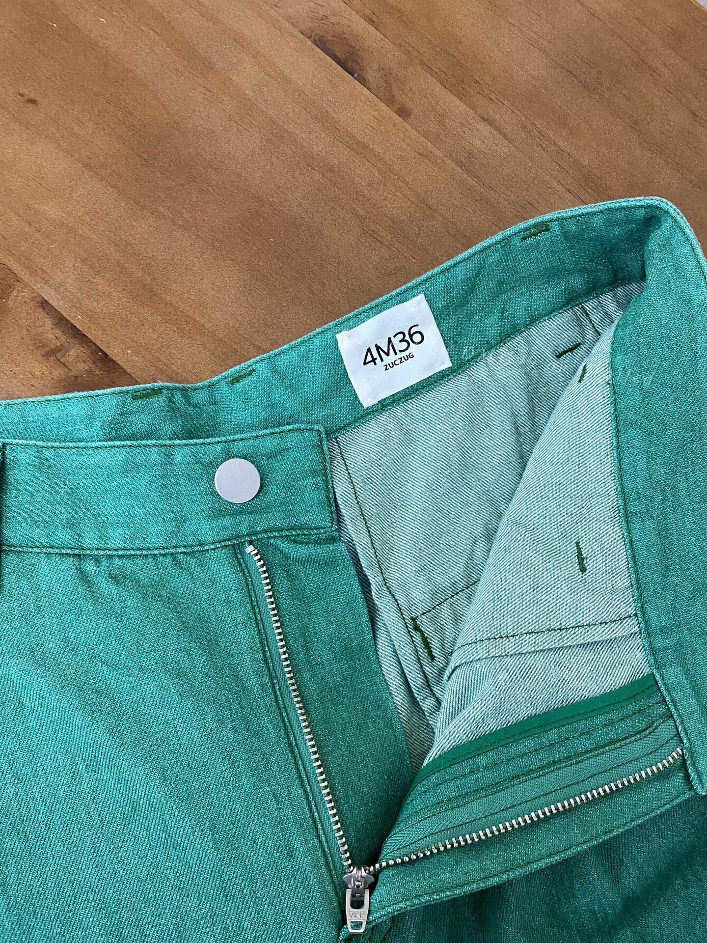 Other Zuczug Colored Twill Wide-Leg Pants Size 28" / US 6 / IT 42 - 4 Thumbnail