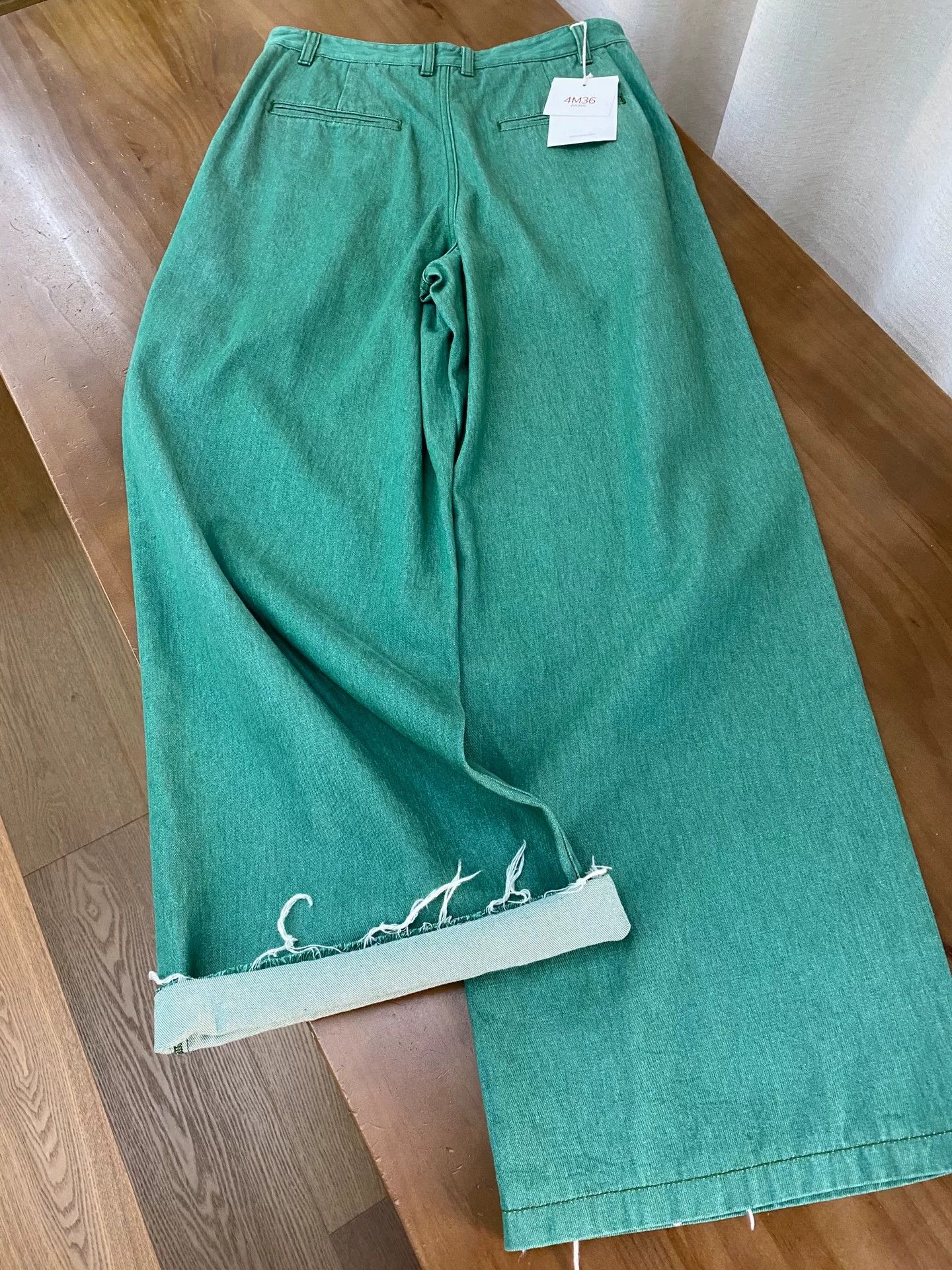Other Zuczug Colored Twill Wide-Leg Pants Size 28" / US 6 / IT 42 - 2 Thumbnail