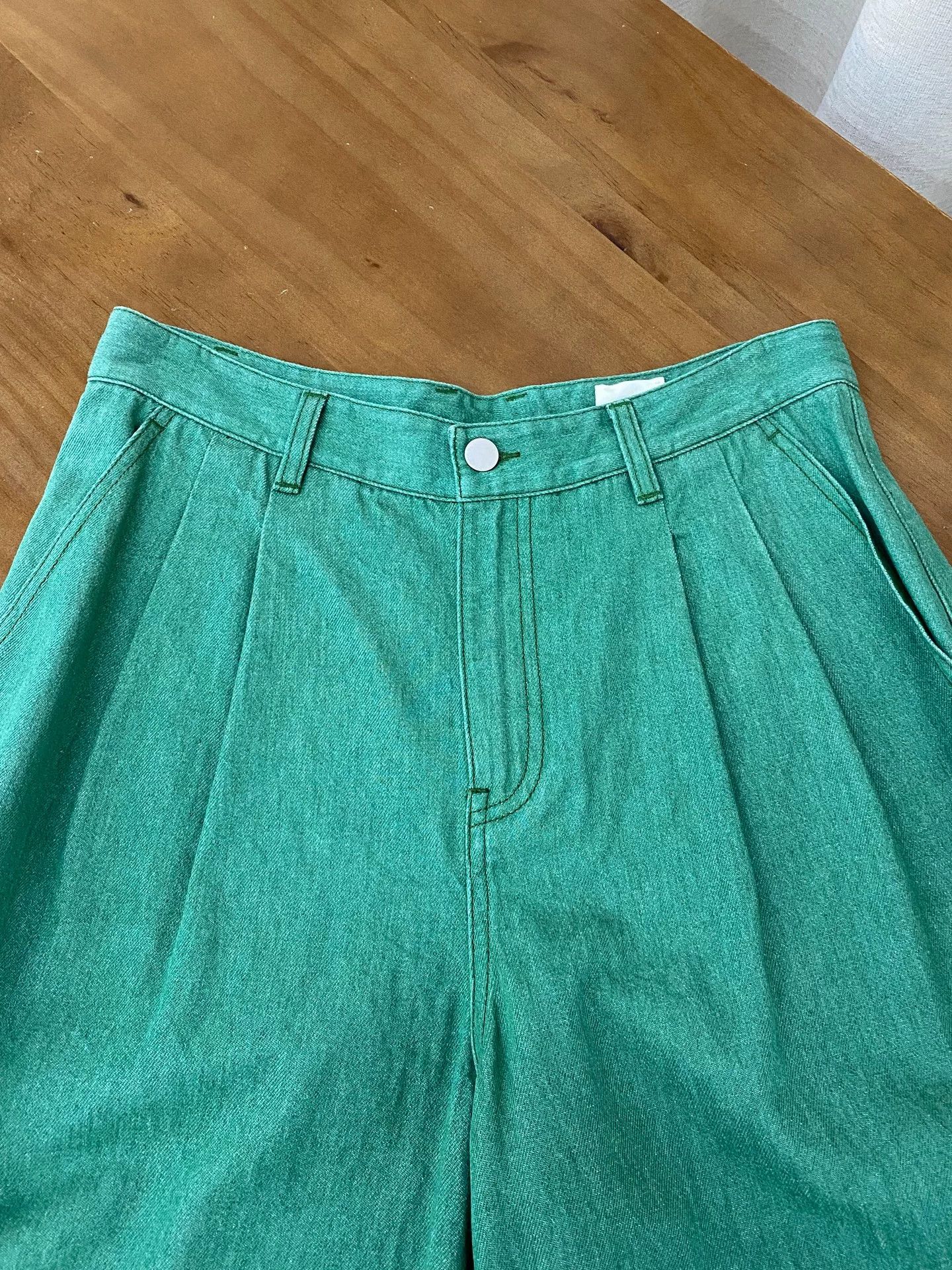 Other Zuczug Colored Twill Wide-Leg Pants Size 28" / US 6 / IT 42 - 3 Thumbnail