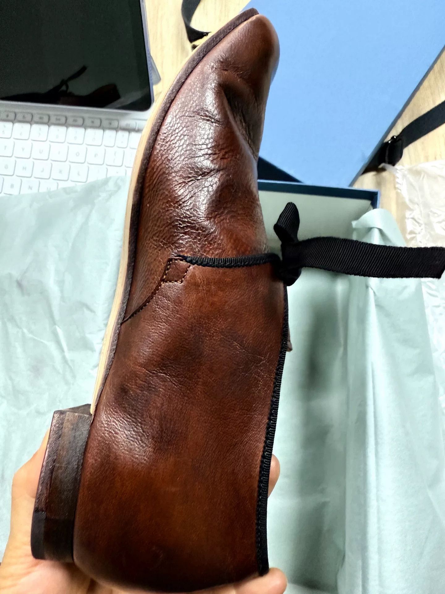 Other Japanese Handmade Brown Leather Shoes Size US 7 / EU 40 - 7 Thumbnail