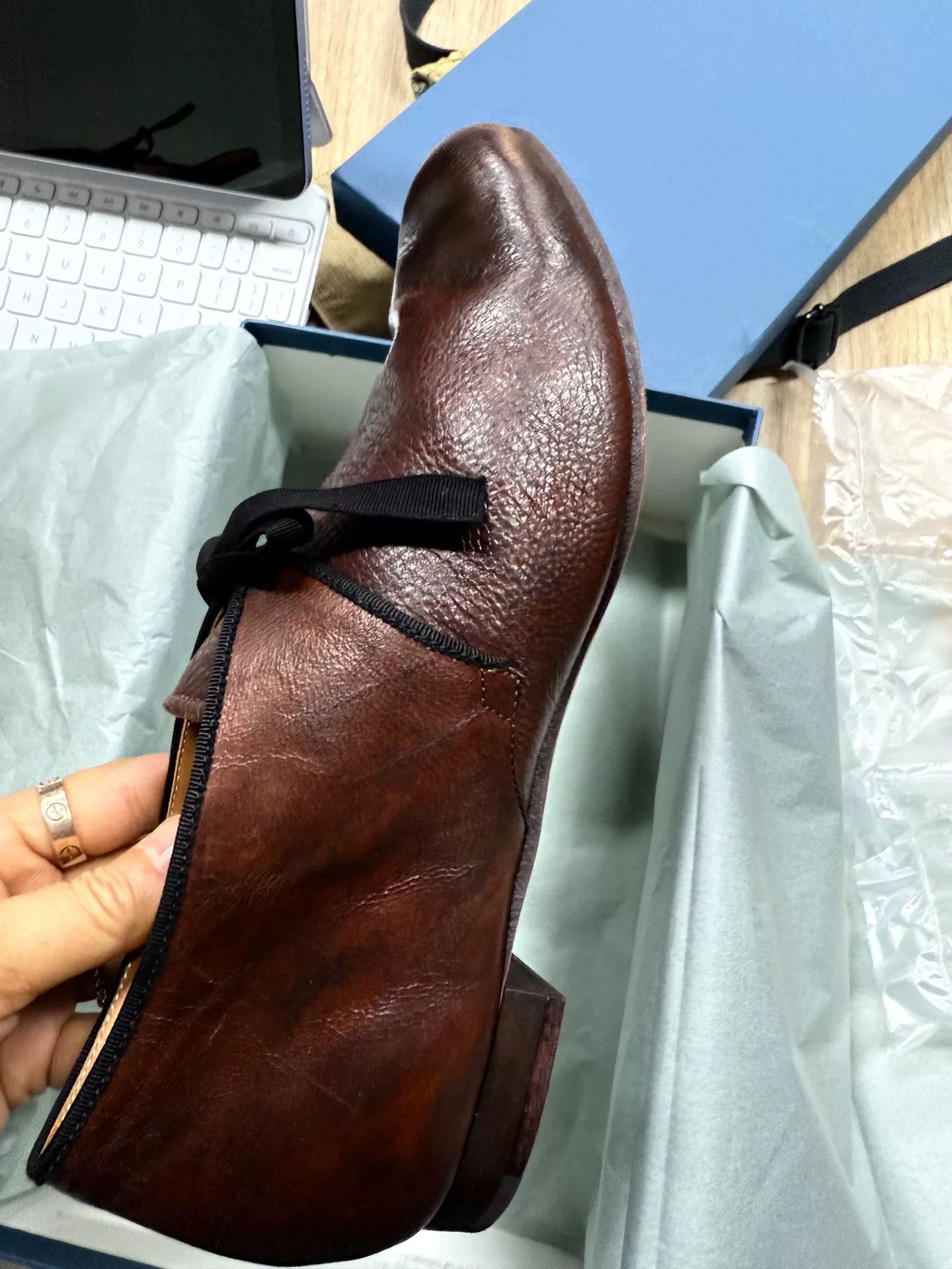 Other Japanese Handmade Brown Leather Shoes Size US 7 / EU 40 - 9 Thumbnail