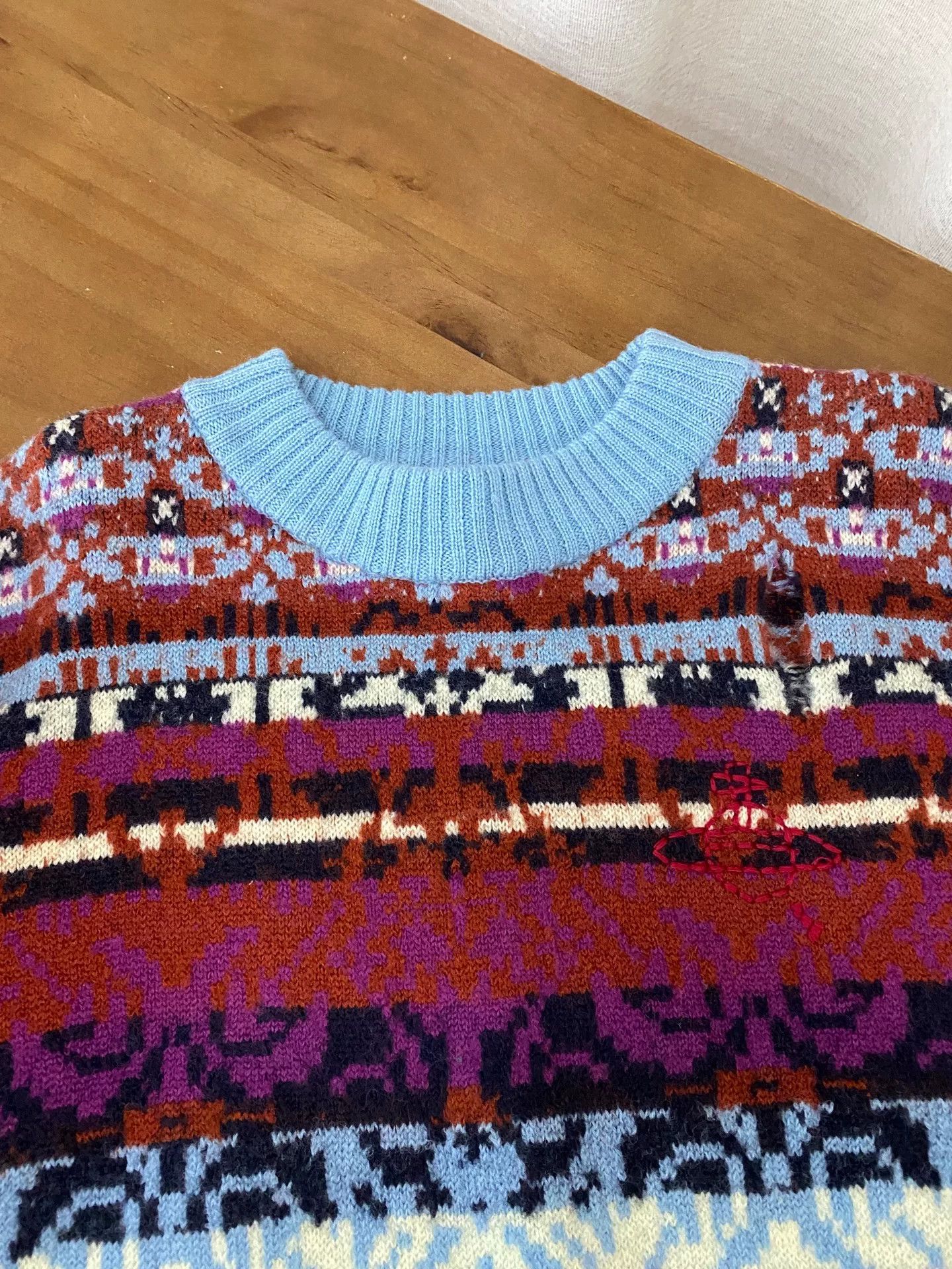 Vivienne Westwood Vivienne Westwood Fair Isle Knit Sweater Size M / US 6-8 / IT 42-44 - 6 Thumbnail