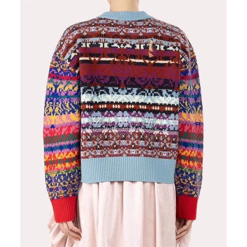 Vivienne Westwood Vivienne Westwood Fair Isle Knit Sweater Size M / US 6-8 / IT 42-44 - 8 Thumbnail