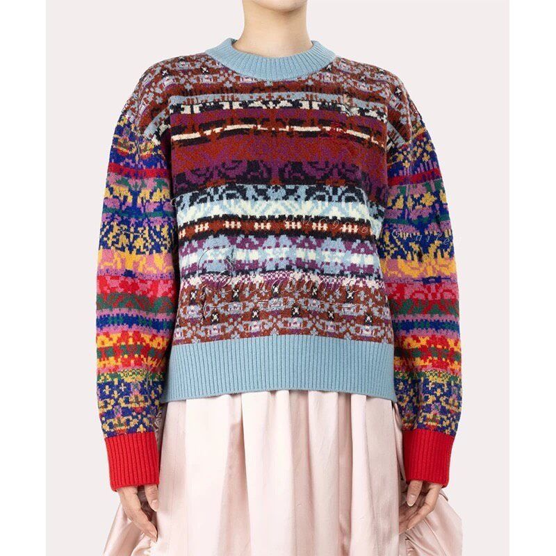 Vivienne Westwood Vivienne Westwood Fair Isle Knit Sweater Size M / US 6-8 / IT 42-44 - 7 Thumbnail