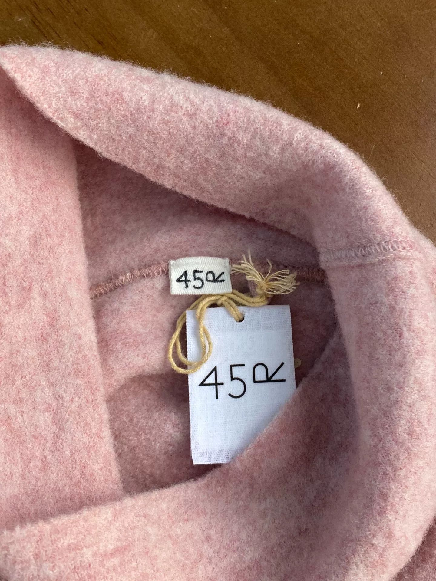 45rpm 45R Pink Knit Turtleneck Sweater Size M / US 6-8 / IT 42-44 - 3 Thumbnail