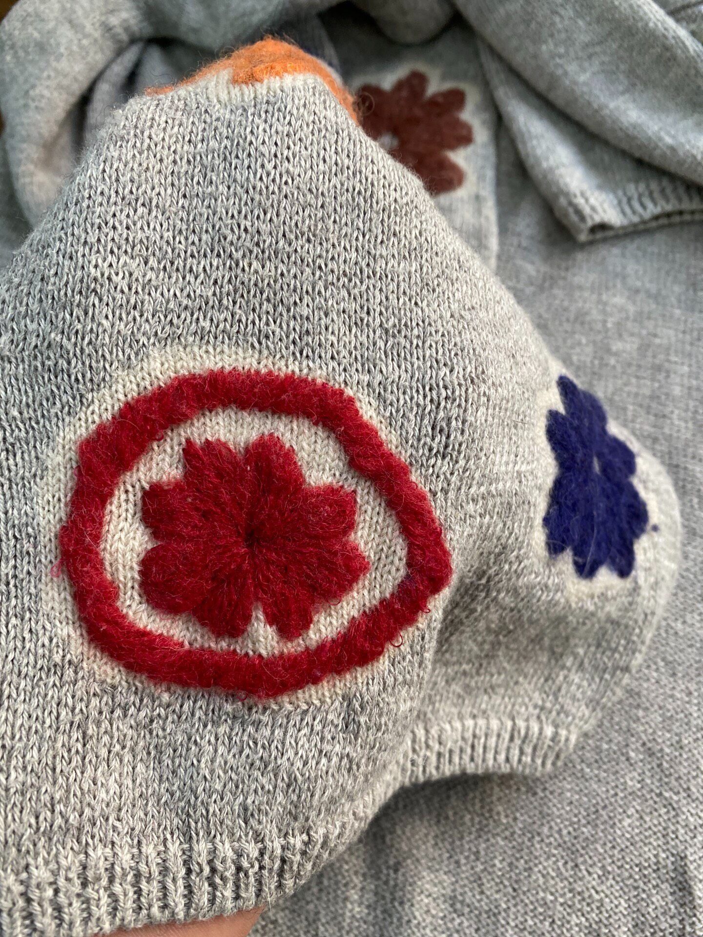 45rpm 45r Floral Embroidery Knit Top Size L / US 10 / IT 46 - 4 Thumbnail