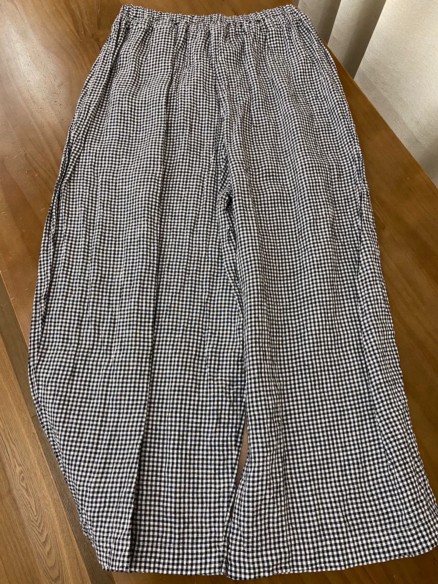 Denime dden Japanese Black White Check Pants Size 32" / US 10 / IT 46 - 2 Thumbnail