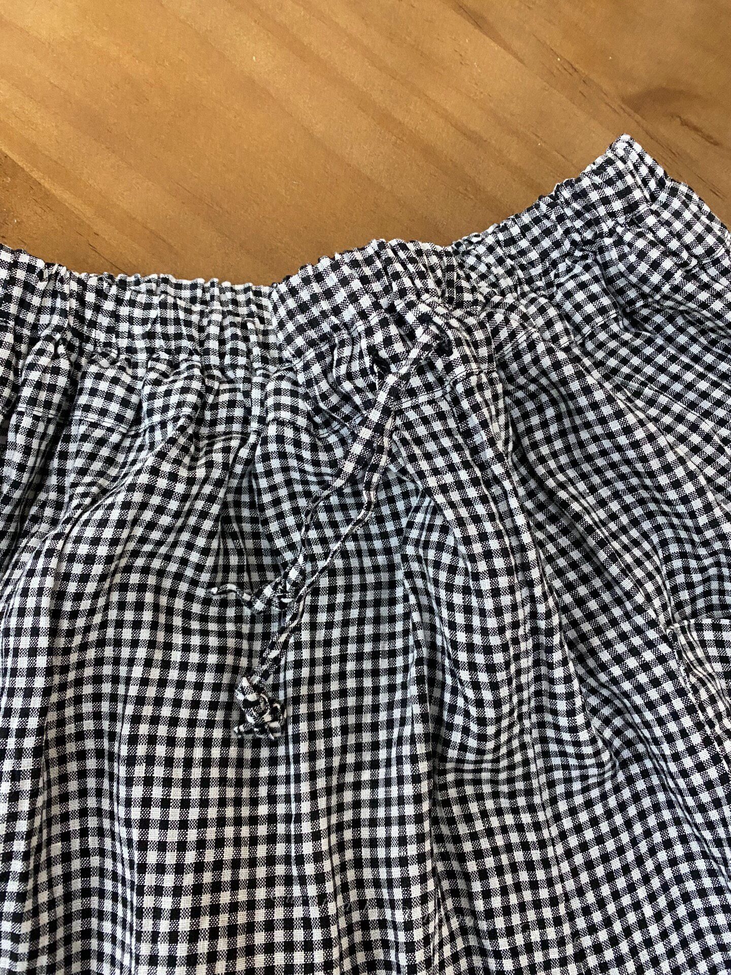 Denime dden Japanese Black White Check Pants Size 32" / US 10 / IT 46 - 3 Thumbnail