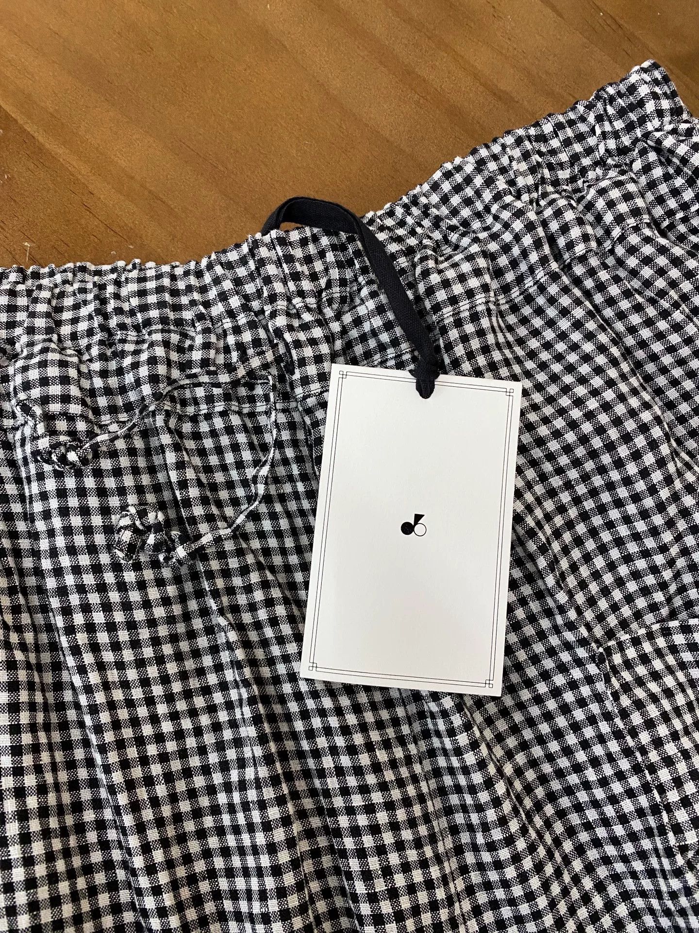 Denime dden Japanese Black White Check Pants Size 32" / US 10 / IT 46 - 5 Thumbnail