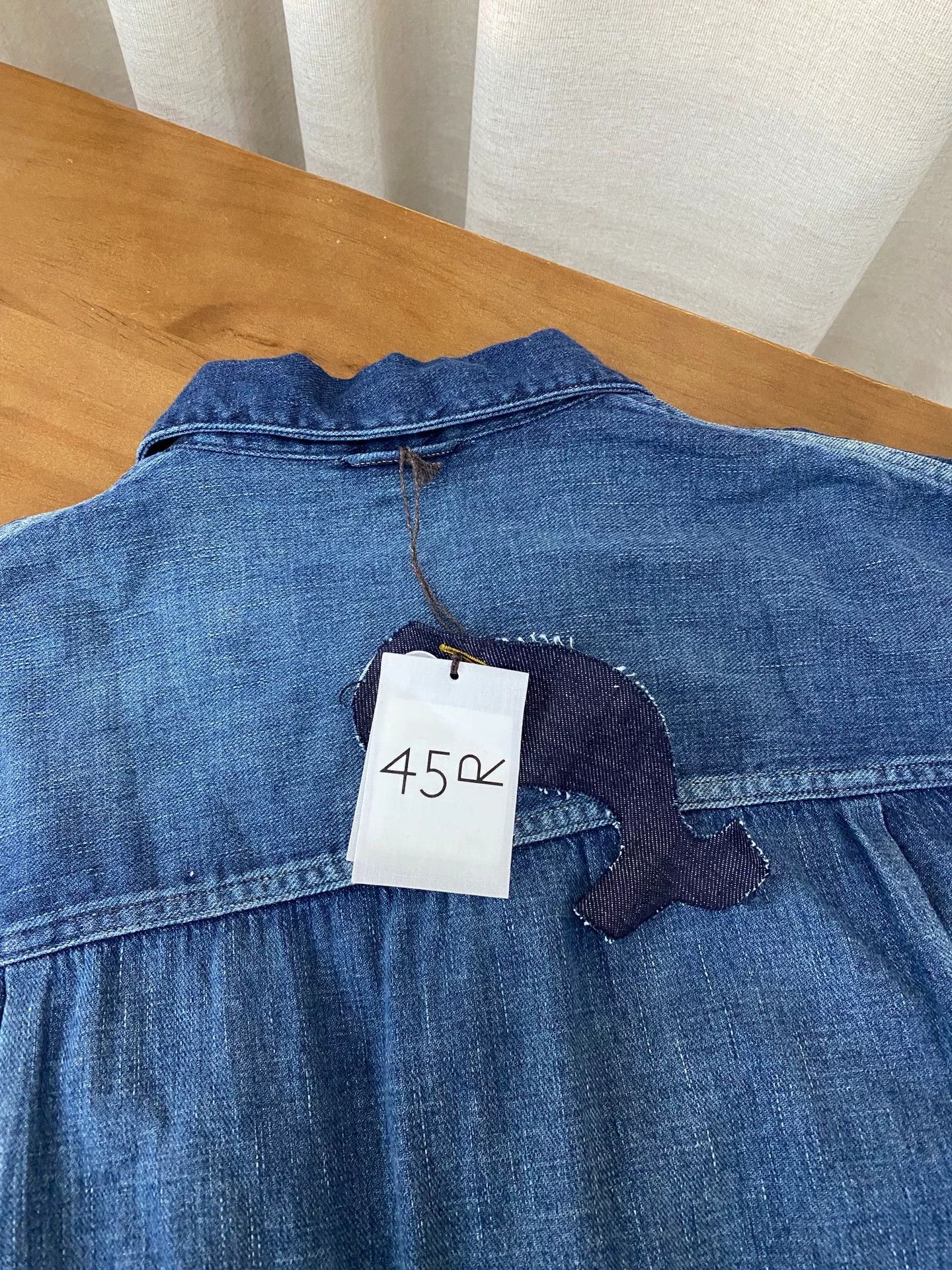 45rpm 45R Denim Cotton Pocket Top Size US XL / EU 56 / 4 - 4 Thumbnail