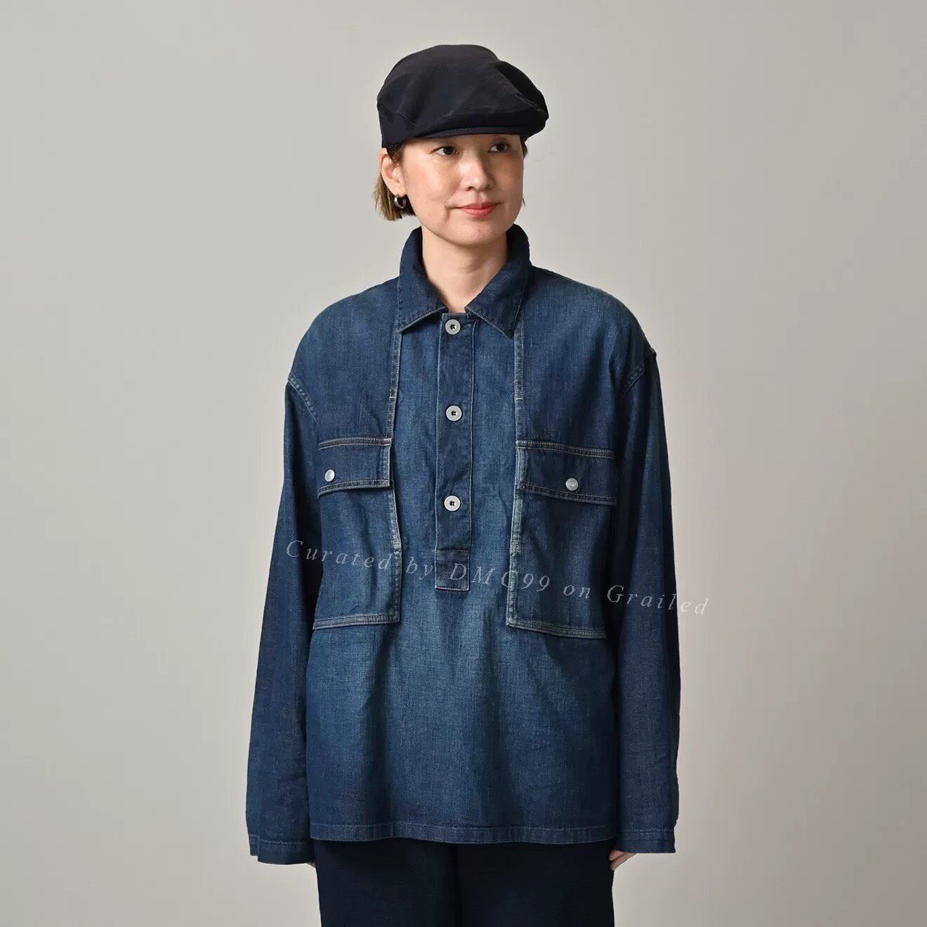 45rpm 45R Denim Cotton Pocket Top Size US XL / EU 56 / 4 - 8 Thumbnail