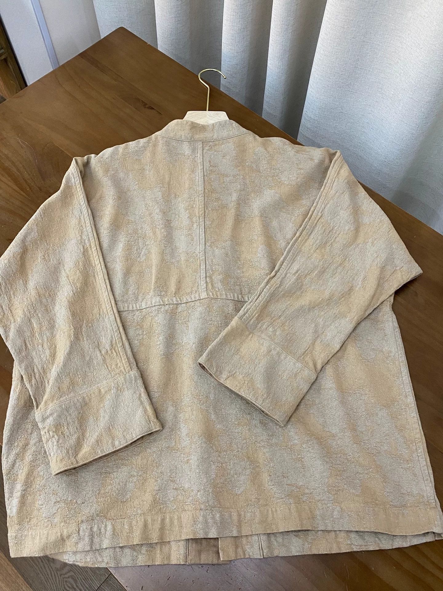 MITTAN MITTAN Silk Linen Jacquard Coat Size M / US 6-8 / IT 42-44 - 2 Thumbnail