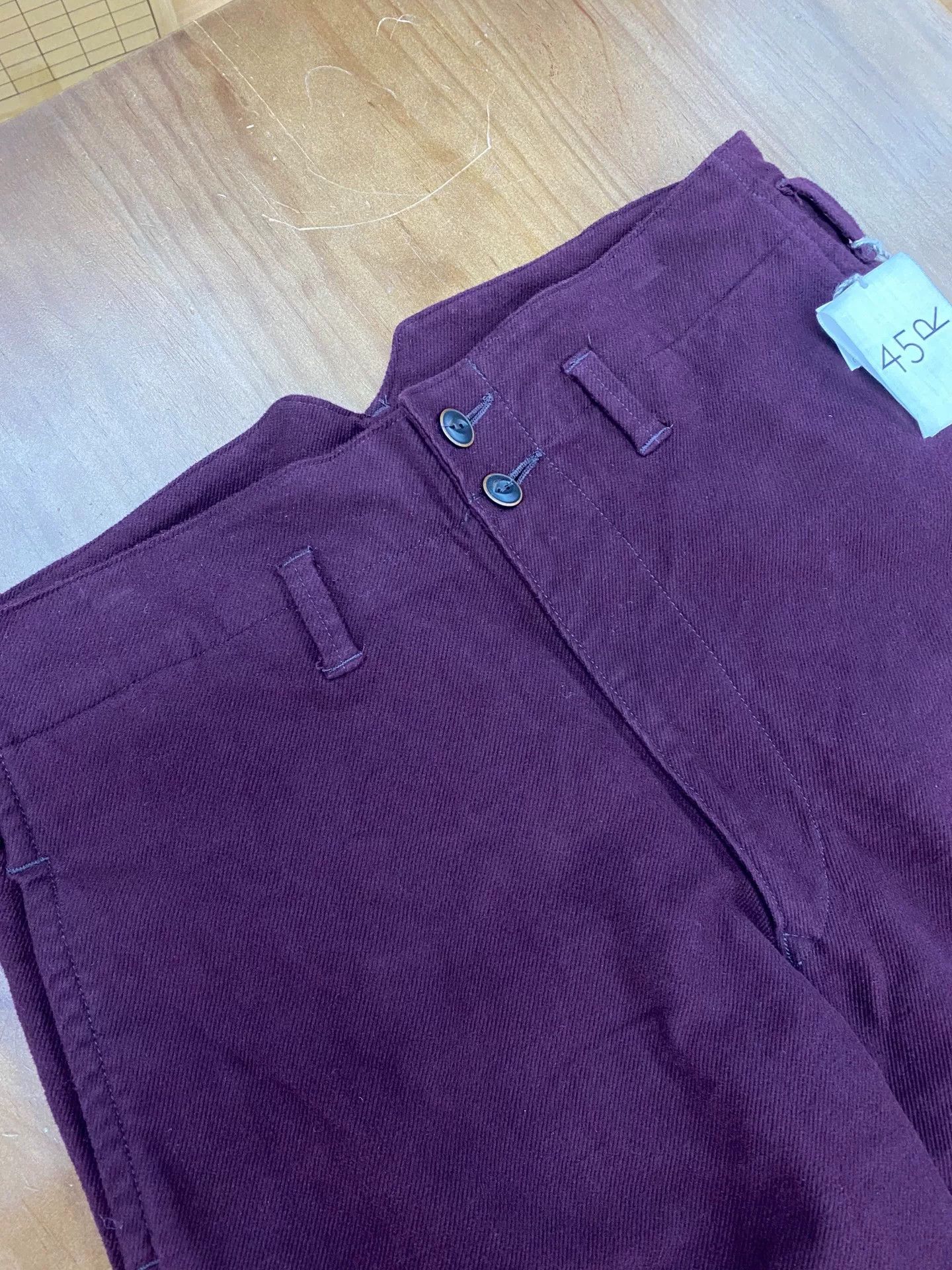 45rpm 45R Purple Zip Straight-Leg Pants Size US 34 / EU 50 - 6 Thumbnail