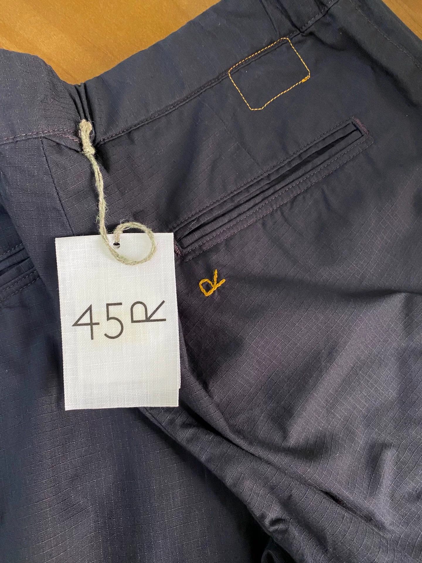 45rpm 45R Dark Blue Drawstring Straight-Leg Pants Size 30" / US 8 / IT 44 - 5 Thumbnail