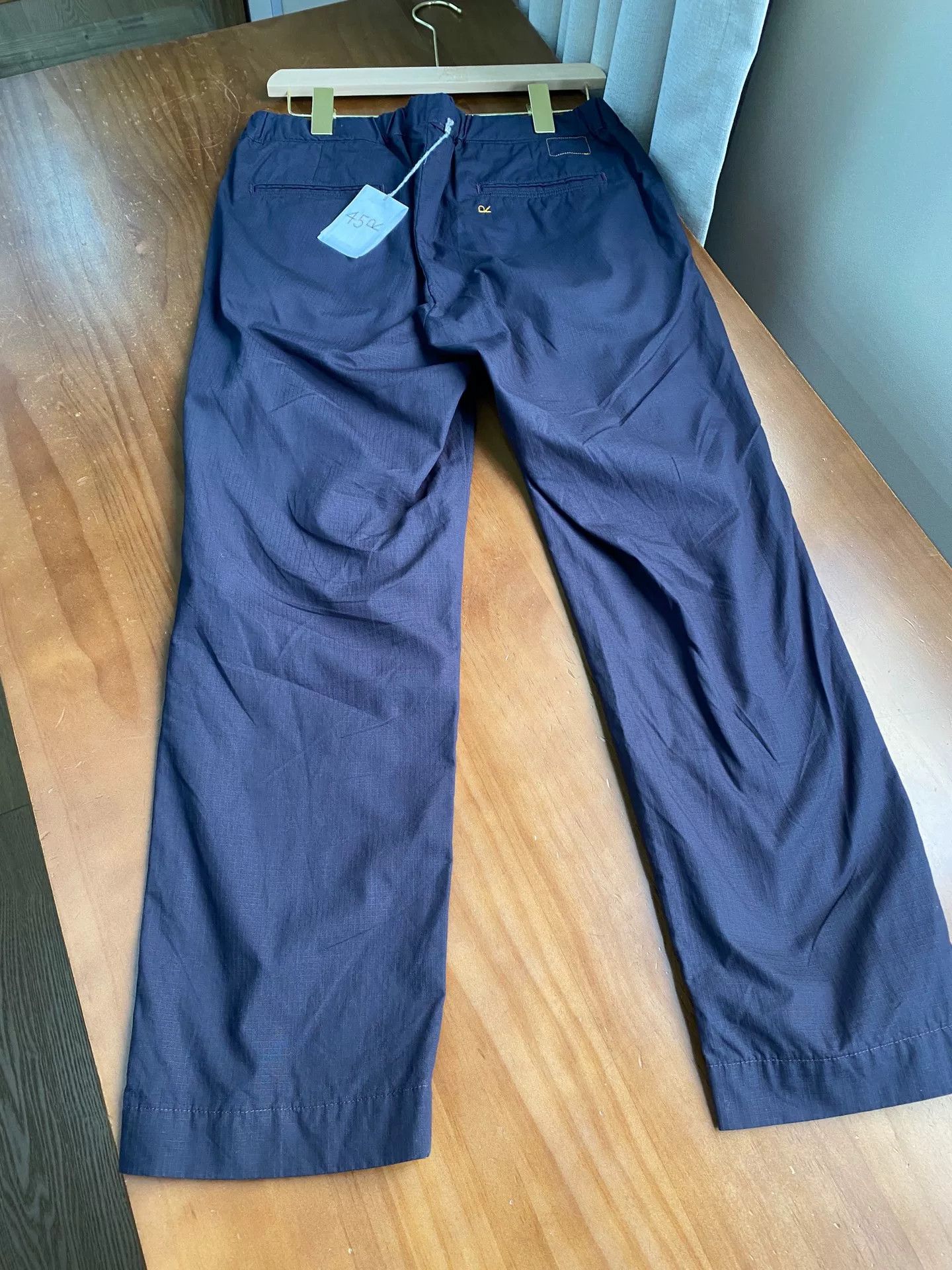45rpm 45R Dark Blue Drawstring Straight-Leg Pants Size 30" / US 8 / IT 44 - 2 Thumbnail