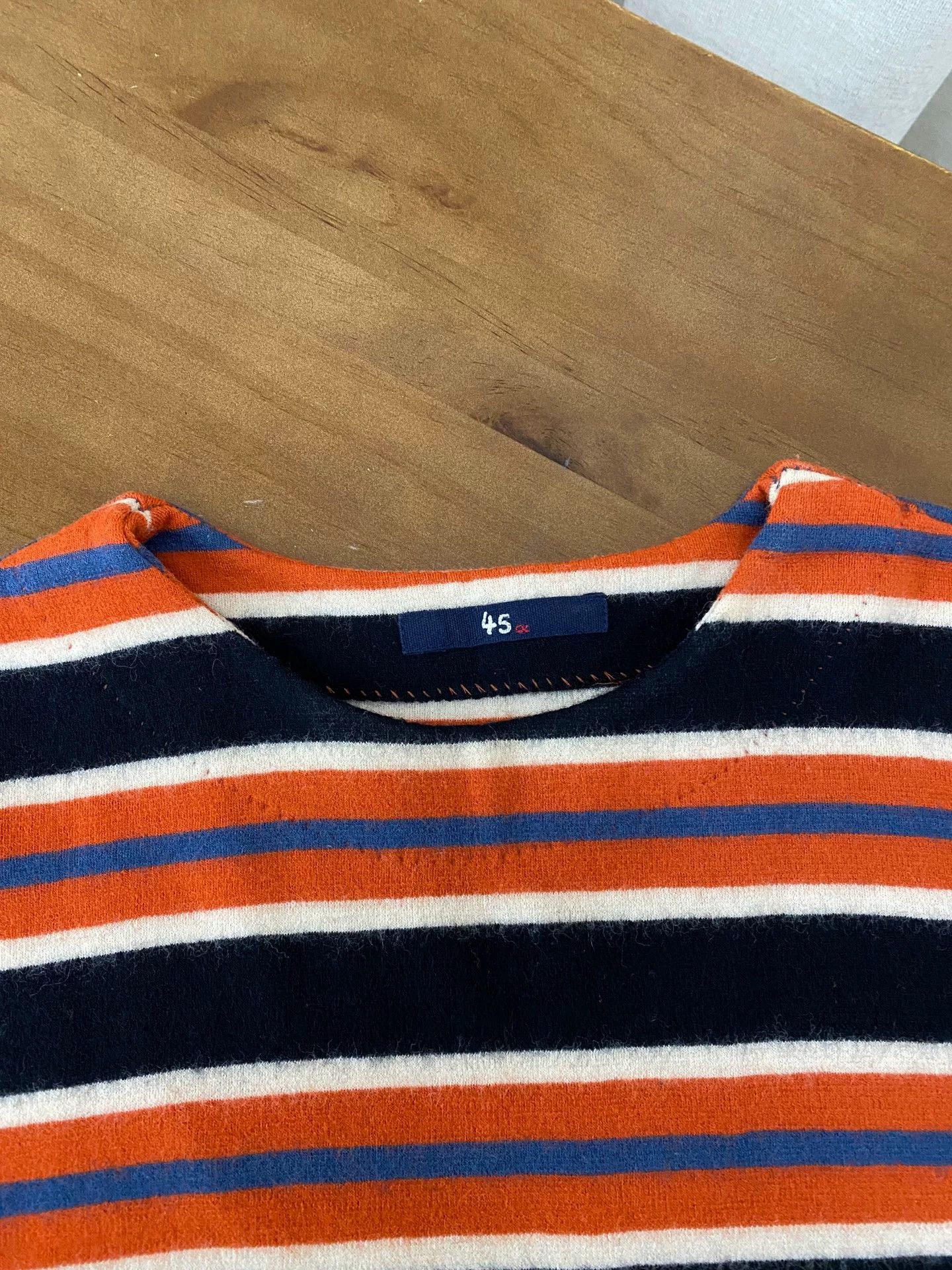 45rpm 45R Wool Striped Top Size US L / EU 52-54 / 3 - 4 Thumbnail