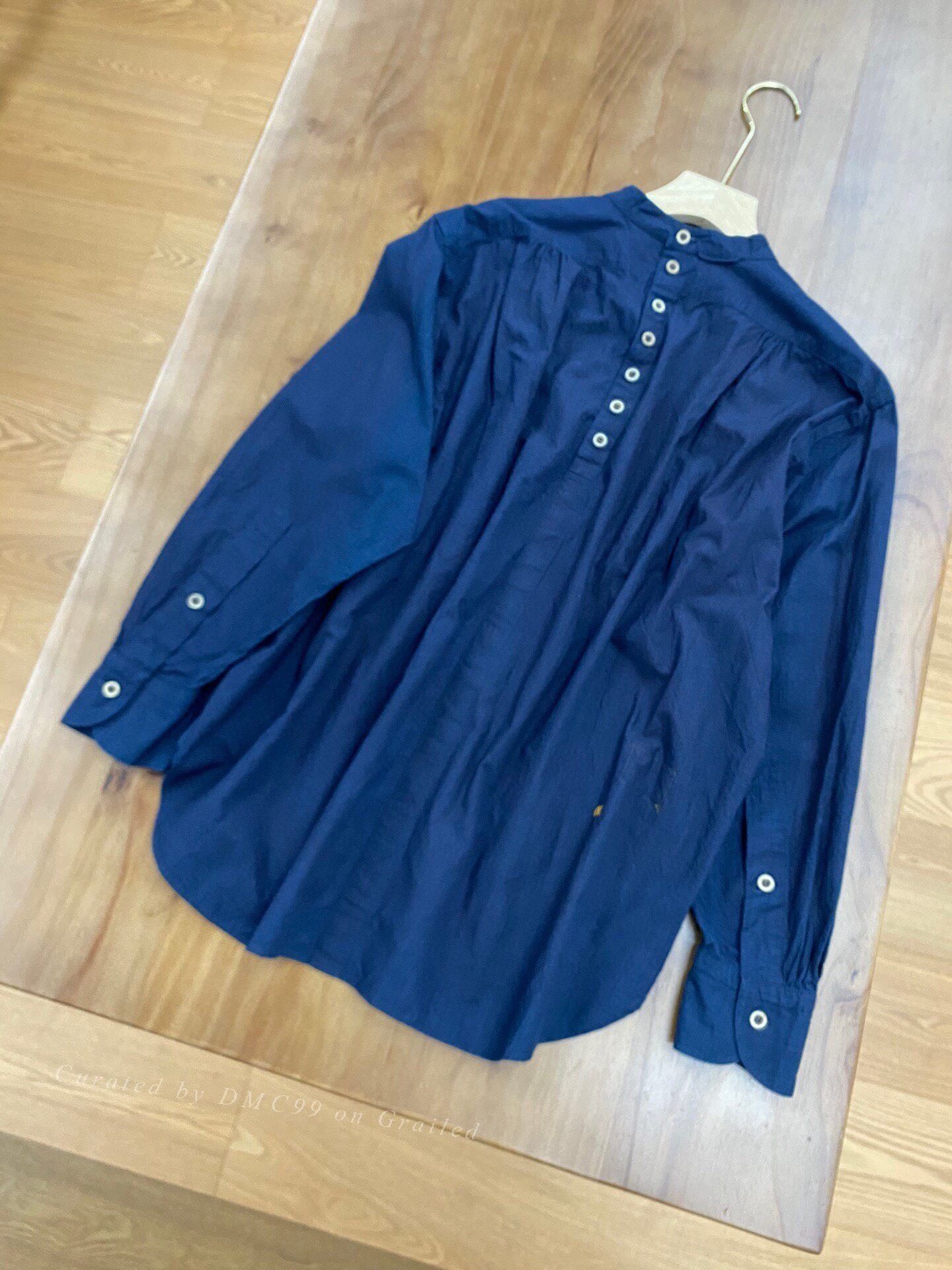 45rpm 45R Indigo Bow Shirt Size M / US 6-8 / IT 42-44 - 3 Thumbnail