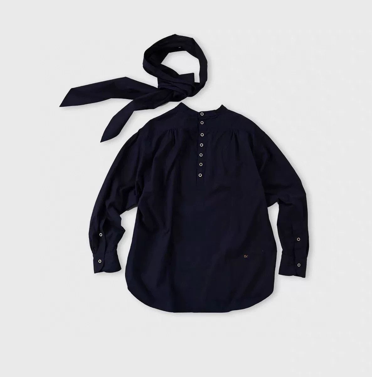 45rpm 45R Indigo Bow Shirt Size M / US 6-8 / IT 42-44 - 6 Thumbnail