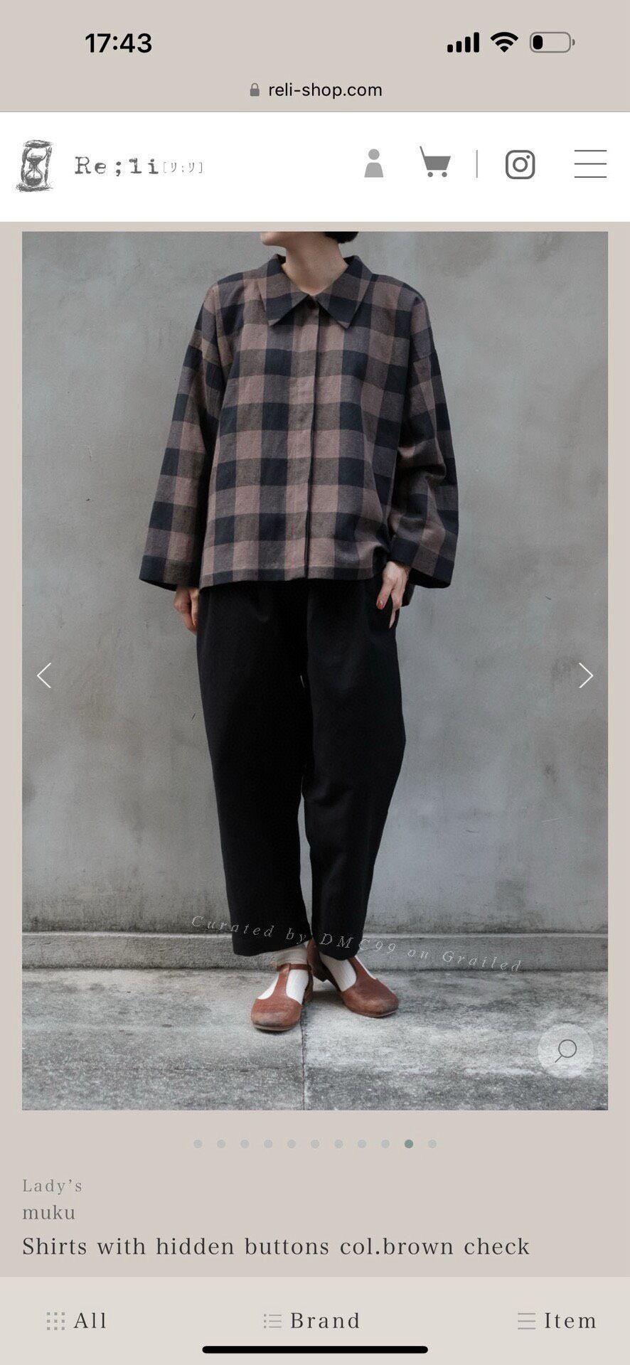 Other Muku Classic Plaid Linen Shirt Size US XS / EU 42 / 0 - 6 Thumbnail