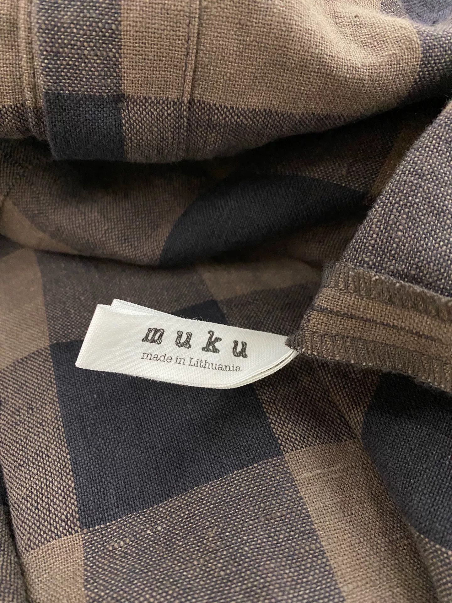 Other Muku Classic Plaid Linen Shirt Size US XS / EU 42 / 0 - 5 Thumbnail