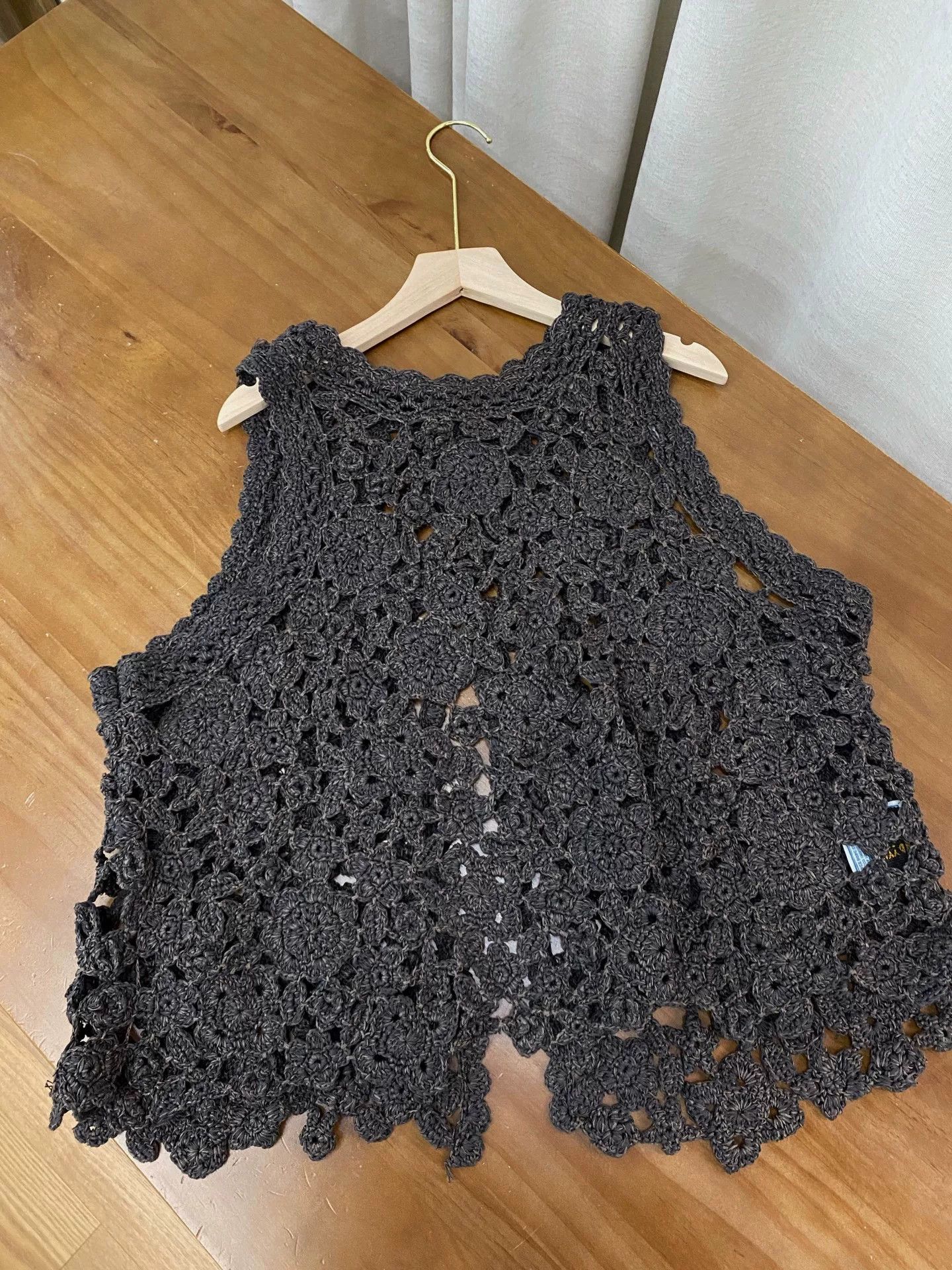 45rpm 45R Coffee Brown Hollow Out Vest Size M / US 6-8 / IT 42-44 - 2 Thumbnail