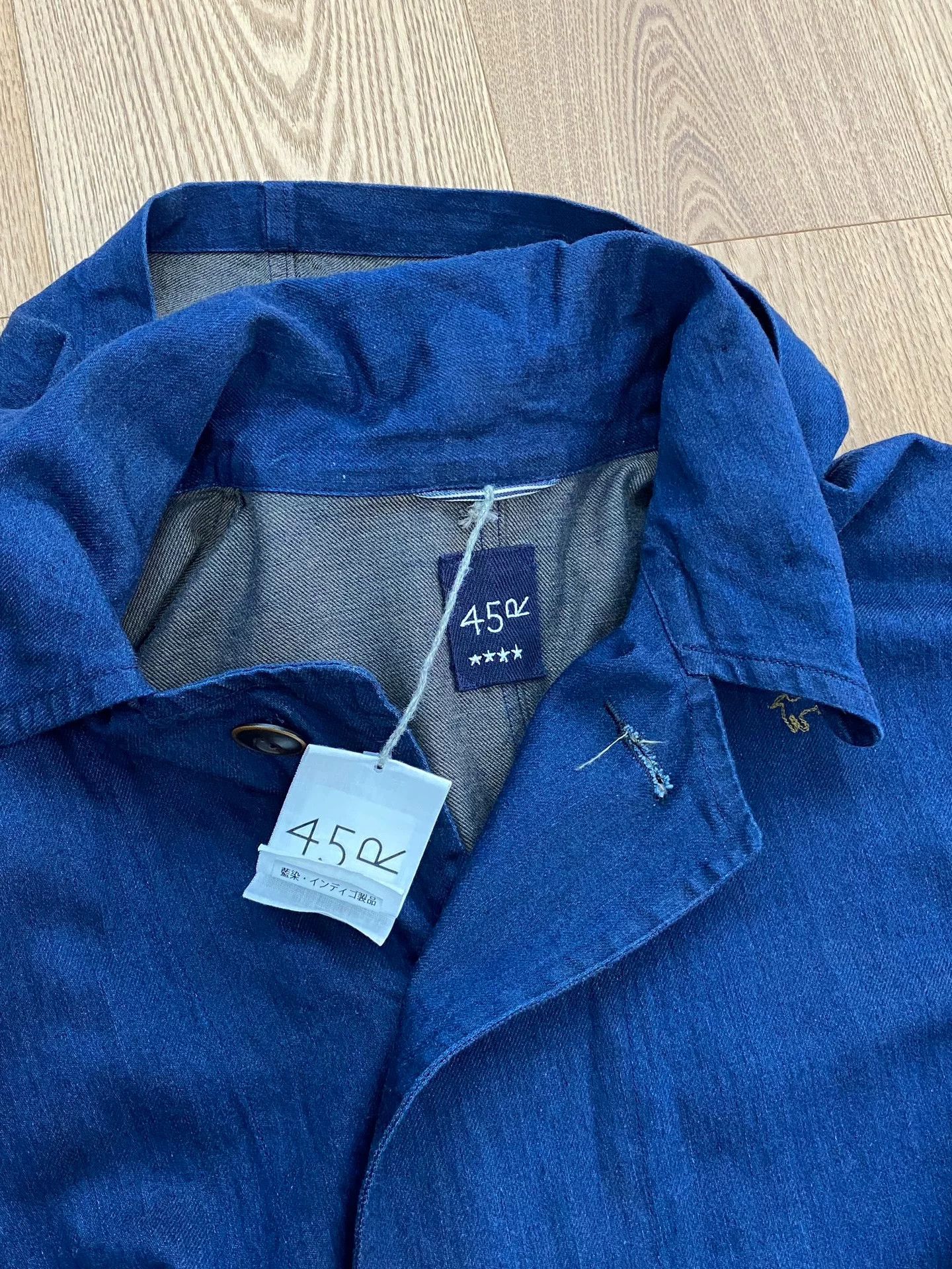 45rpm 45R Handmade Indigo Denim Jacket Size US XL / EU 56 / 4 - 3 Thumbnail