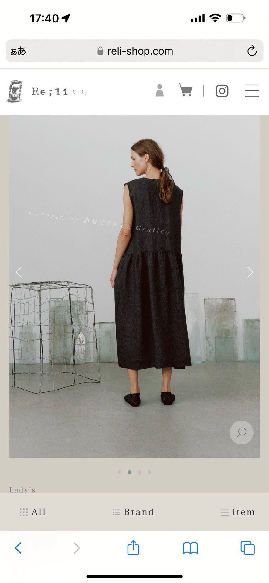 Muji muku Linen Black Sleeveless Dress Size S / US 4 / IT 40 - 7 Thumbnail