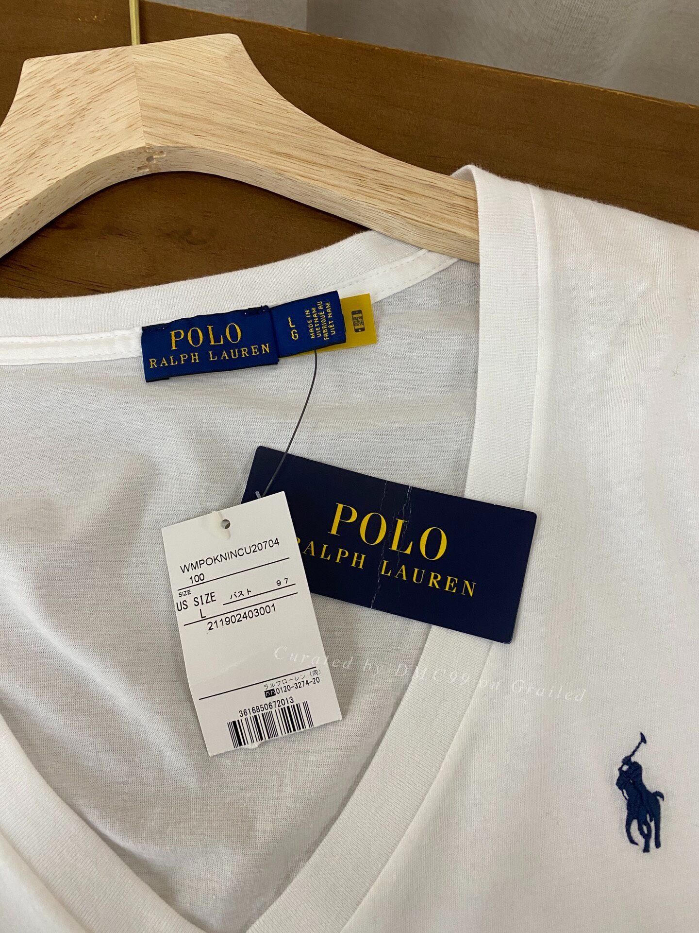 Ralph Lauren Ralph Lauren Classic V-Neck Cotton T-Shirt Size L / US 10 / IT 46 - 3 Thumbnail