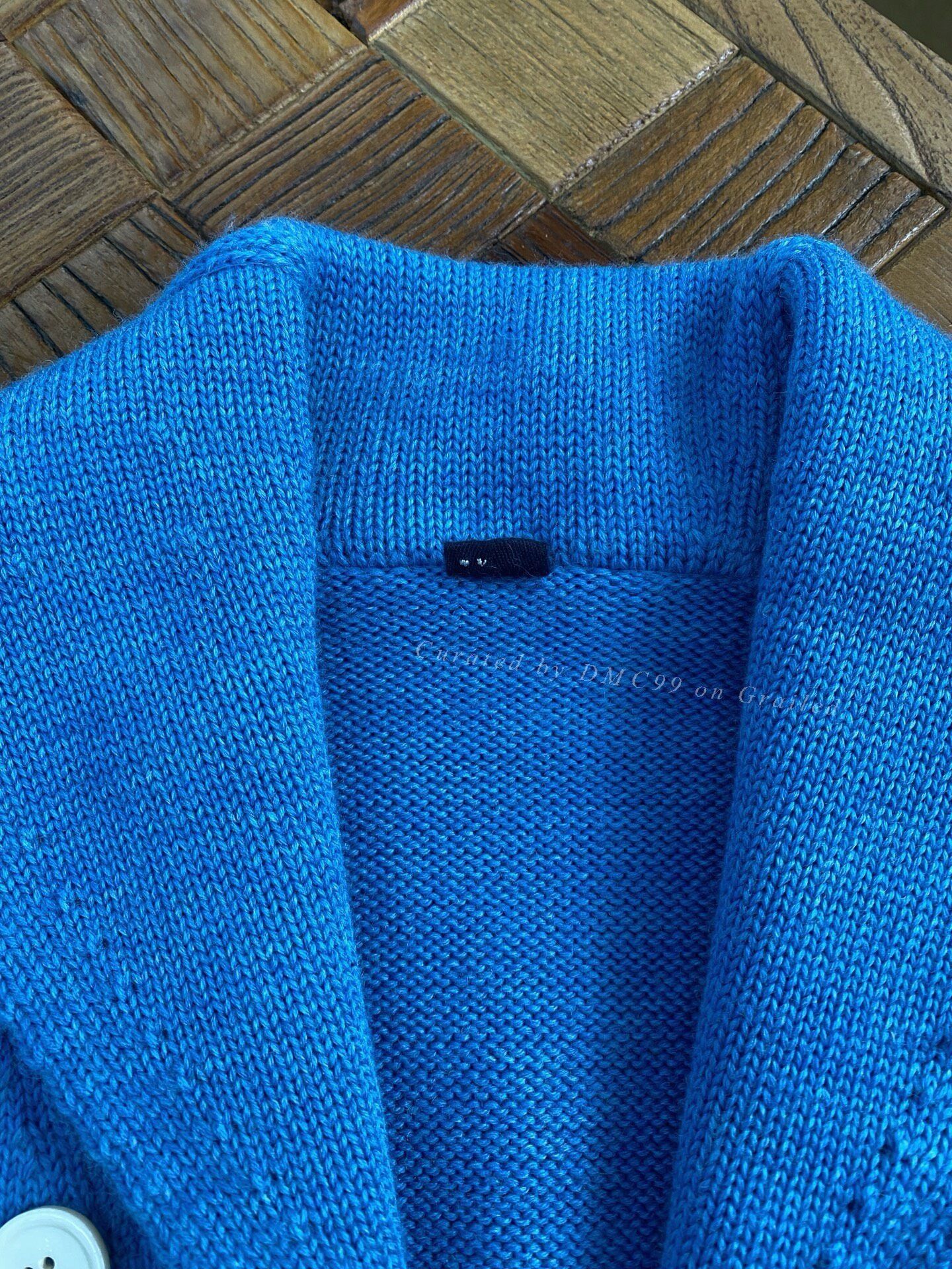 45rpm 45R Blue Wool Cardigan Size M / US 6-8 / IT 42-44 - 5 Thumbnail