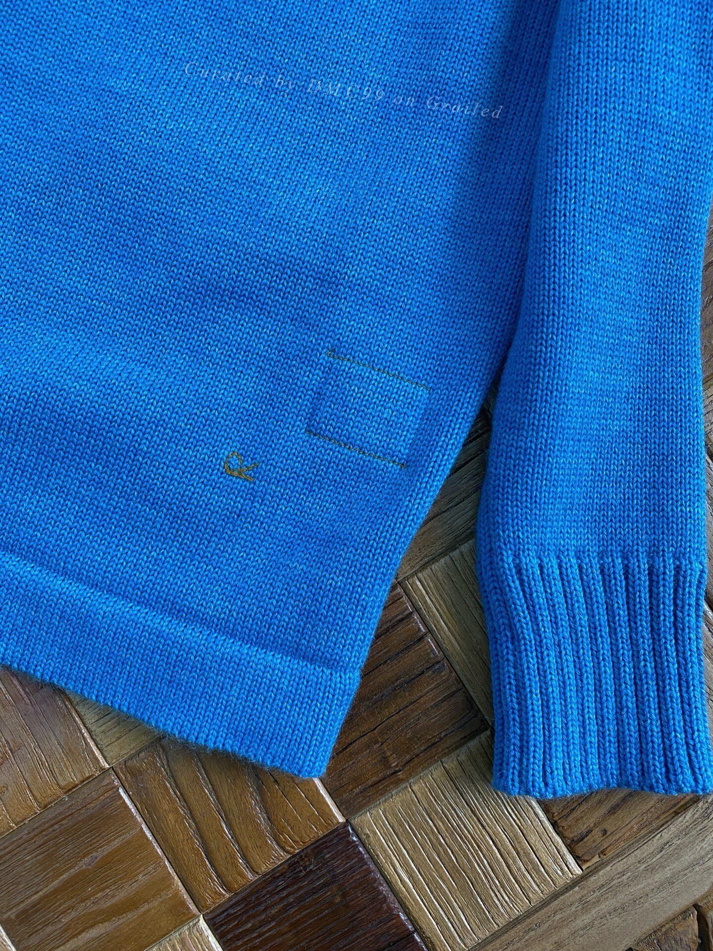 45rpm 45R Blue Wool Cardigan Size M / US 6-8 / IT 42-44 - 3 Thumbnail