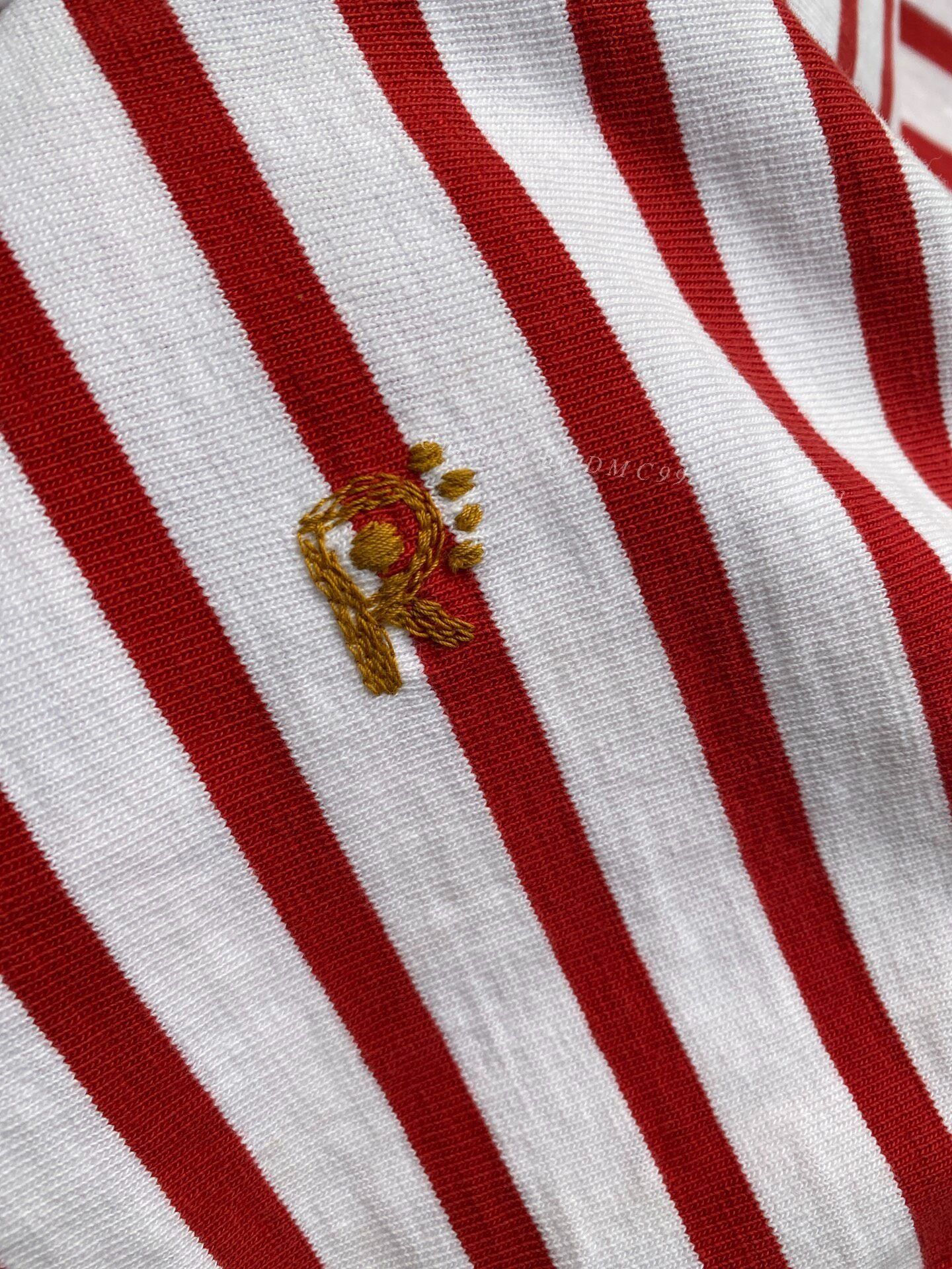 45rpm 45R Red White Stripe Long Sleeve Size US M / EU 48-50 / 2 - 6 Thumbnail