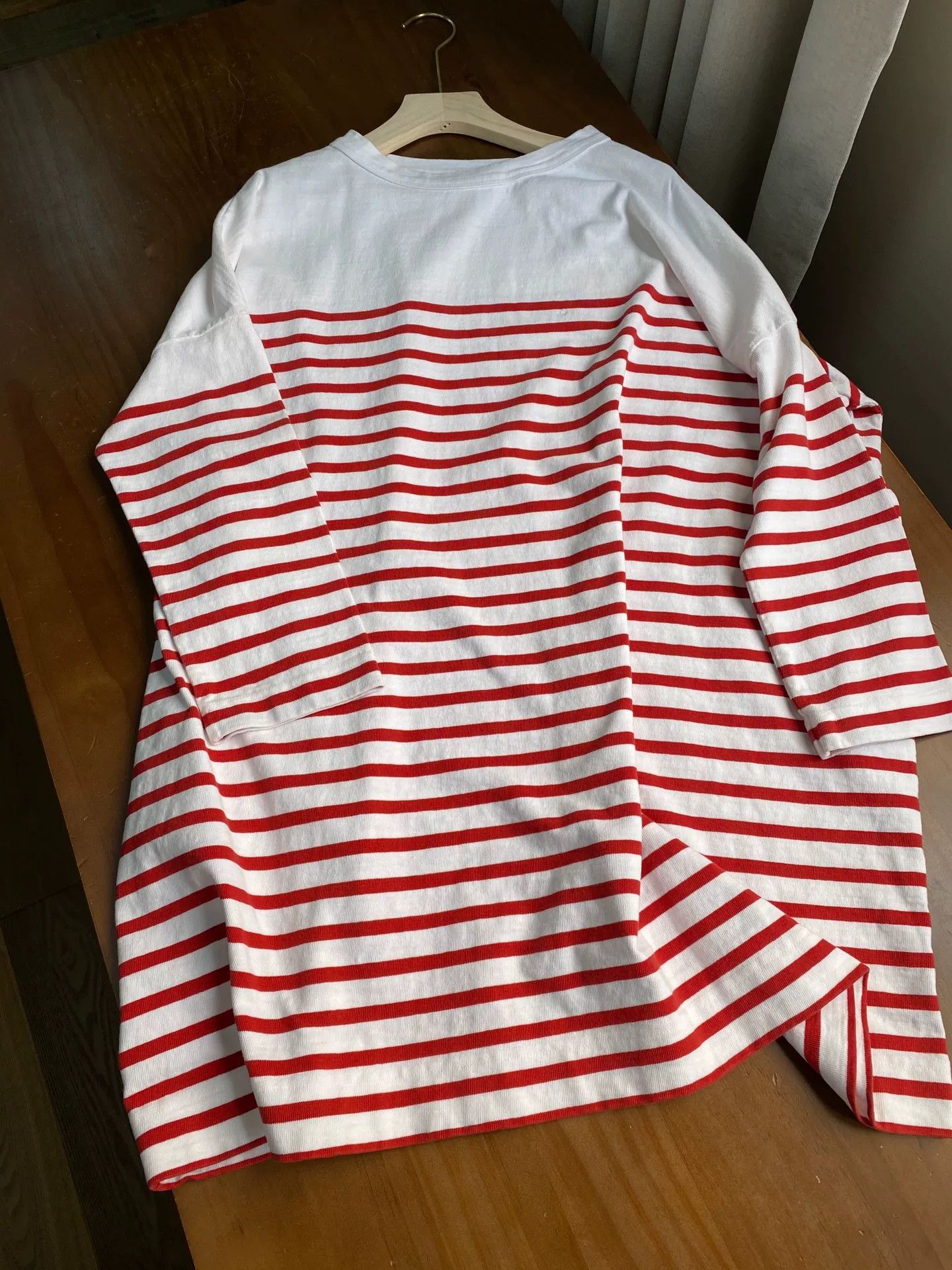 45rpm 45R Red White Stripe Long Sleeve Size US M / EU 48-50 / 2 - 2 Thumbnail
