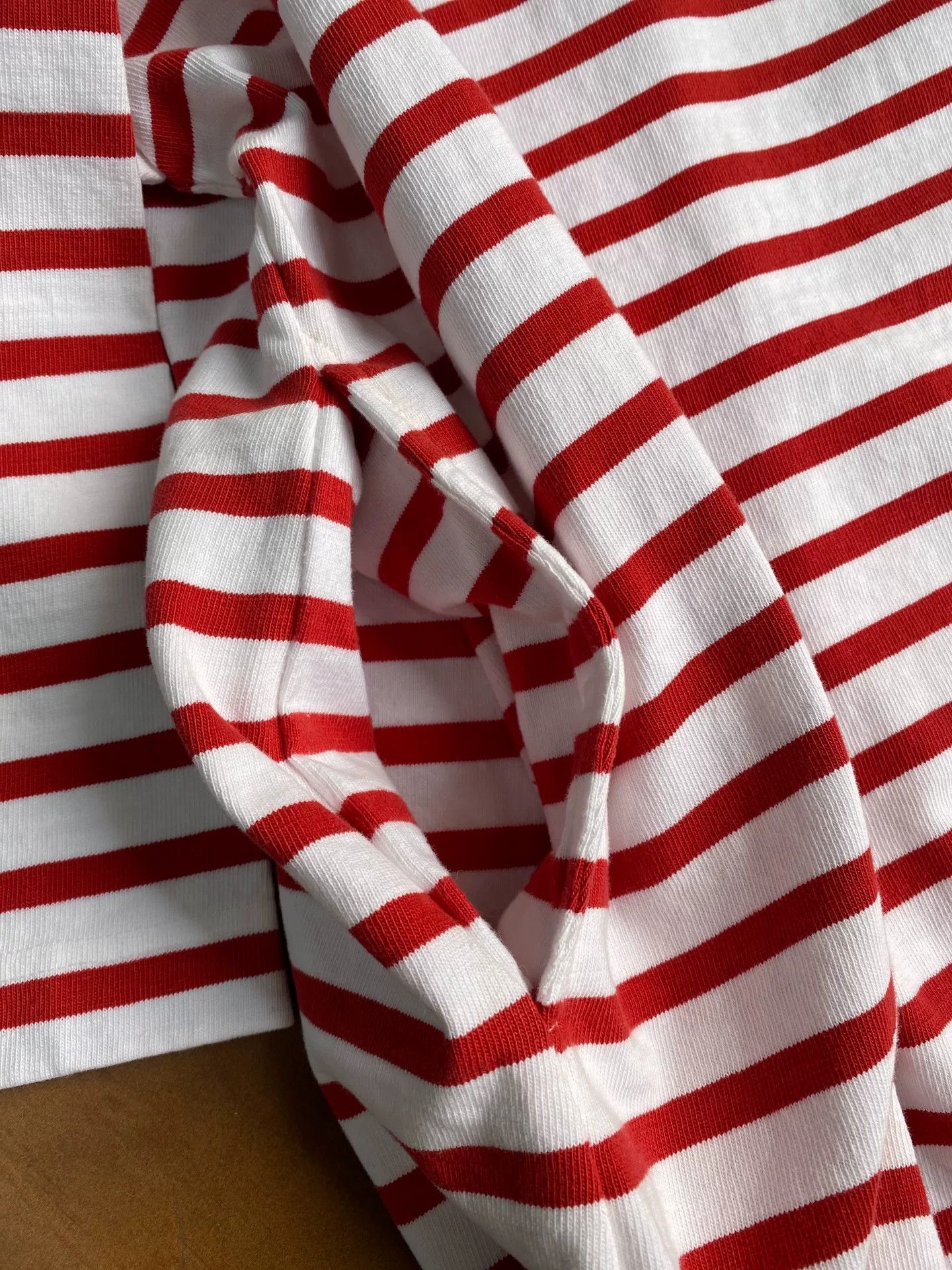45rpm 45R Red White Stripe Long Sleeve Size US M / EU 48-50 / 2 - 3 Thumbnail