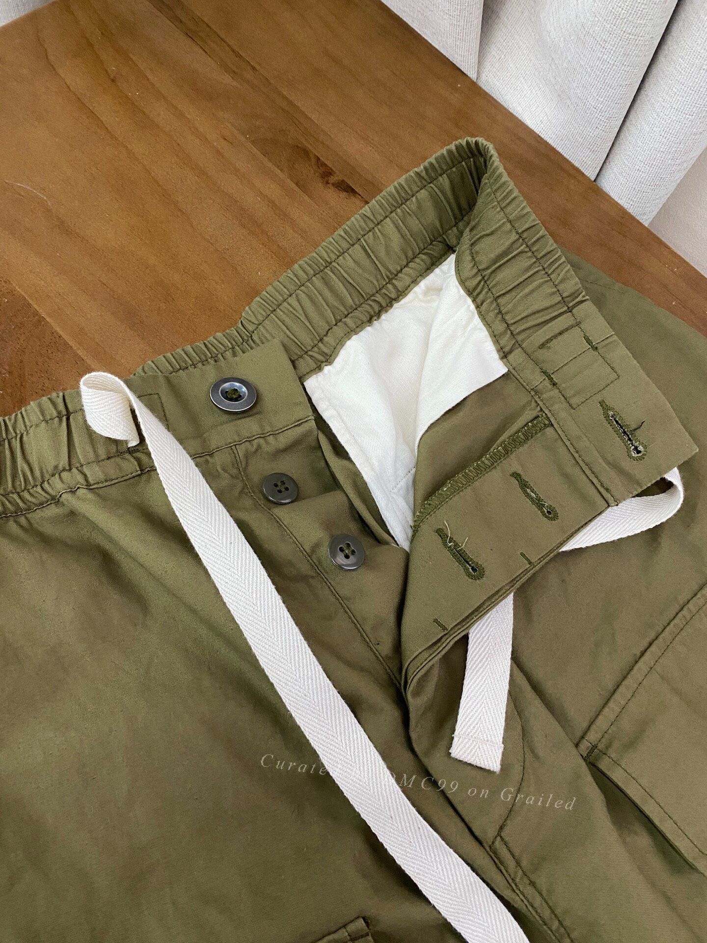 45rpm 45R Japanese Cotton Button Jogger Pants Size US 42 / EU 58 - 3 Thumbnail