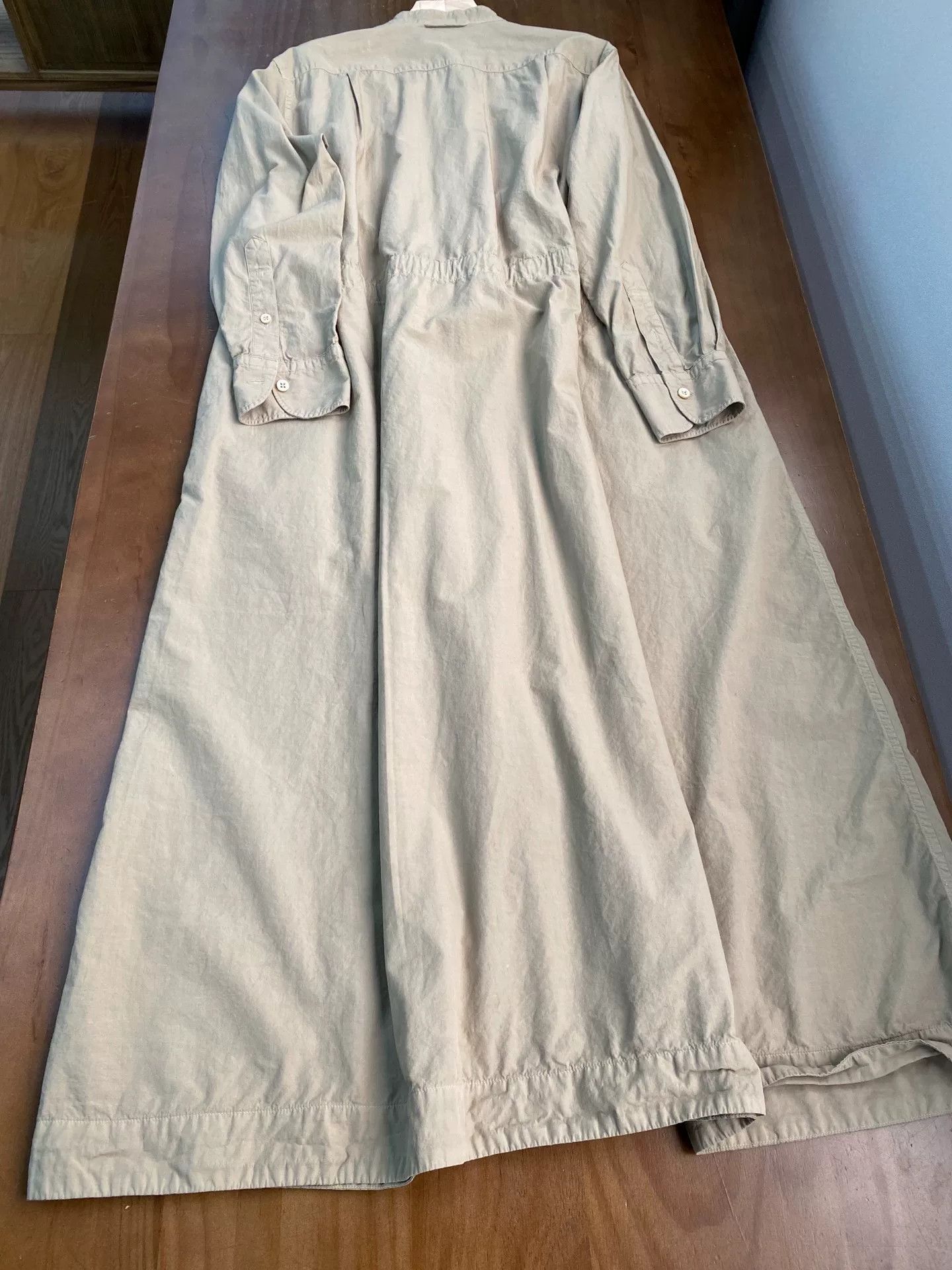 45rpm 45R Cotton Khaki Dress Size L / US 10 / IT 46 - 2 Thumbnail
