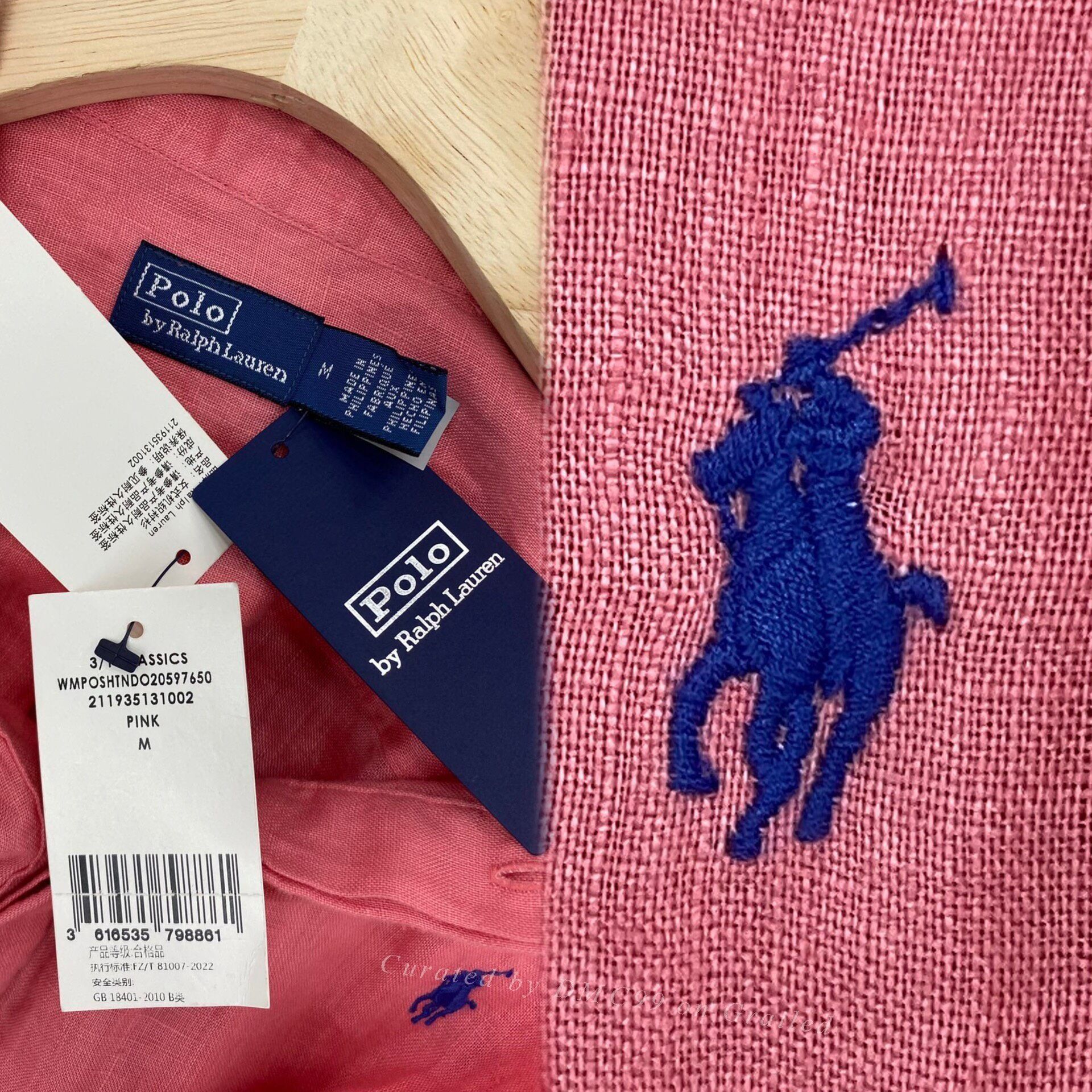 Polo Ralph Lauren Polo Ralph Lauren Pink Linen Shirt Size M / US 6-8 / IT 42-44 - 2 Thumbnail