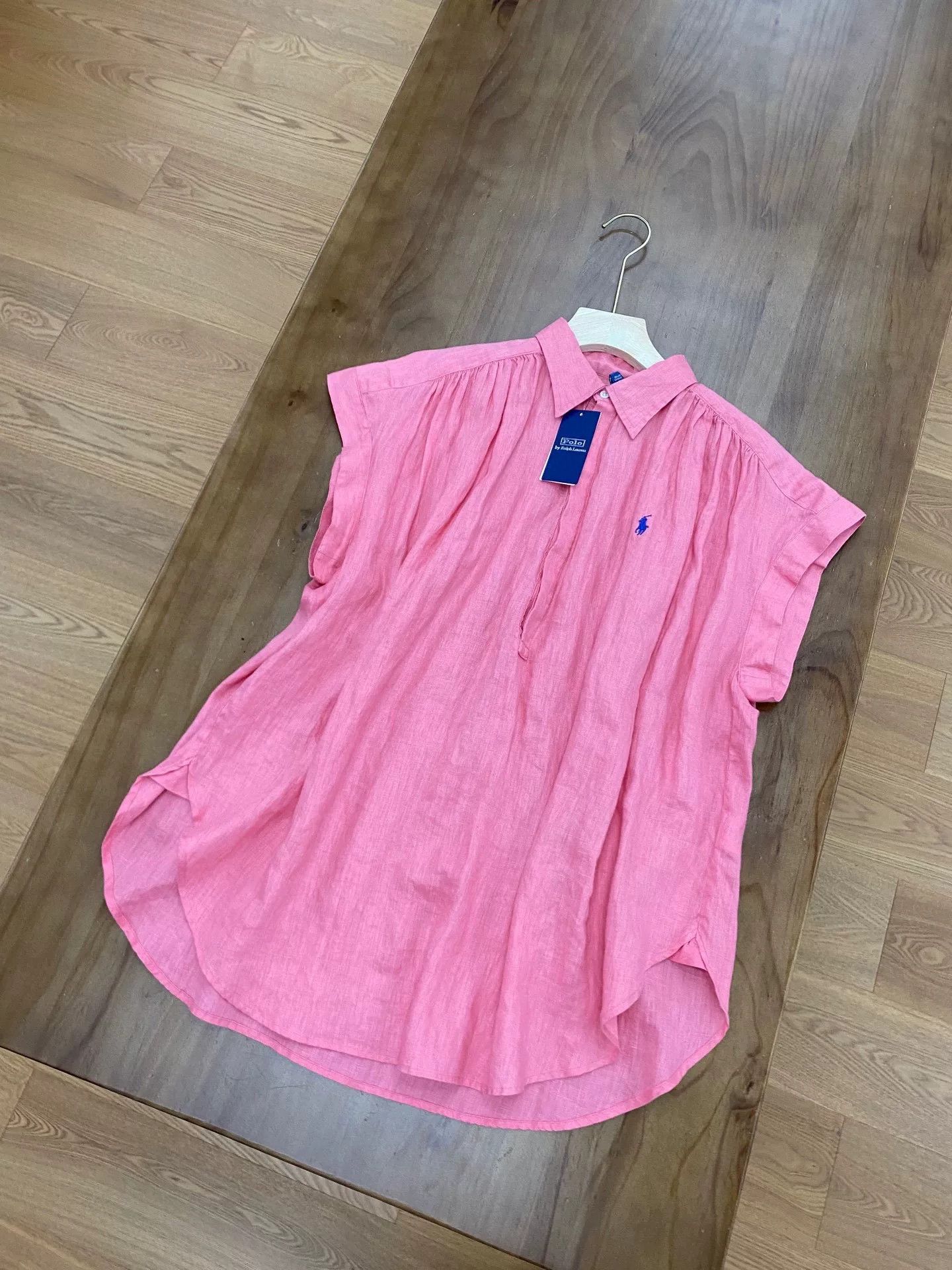 Polo Ralph Lauren Polo Ralph Lauren Pink Linen Shirt Size M / US 6-8 / IT 42-44 - 8 Thumbnail