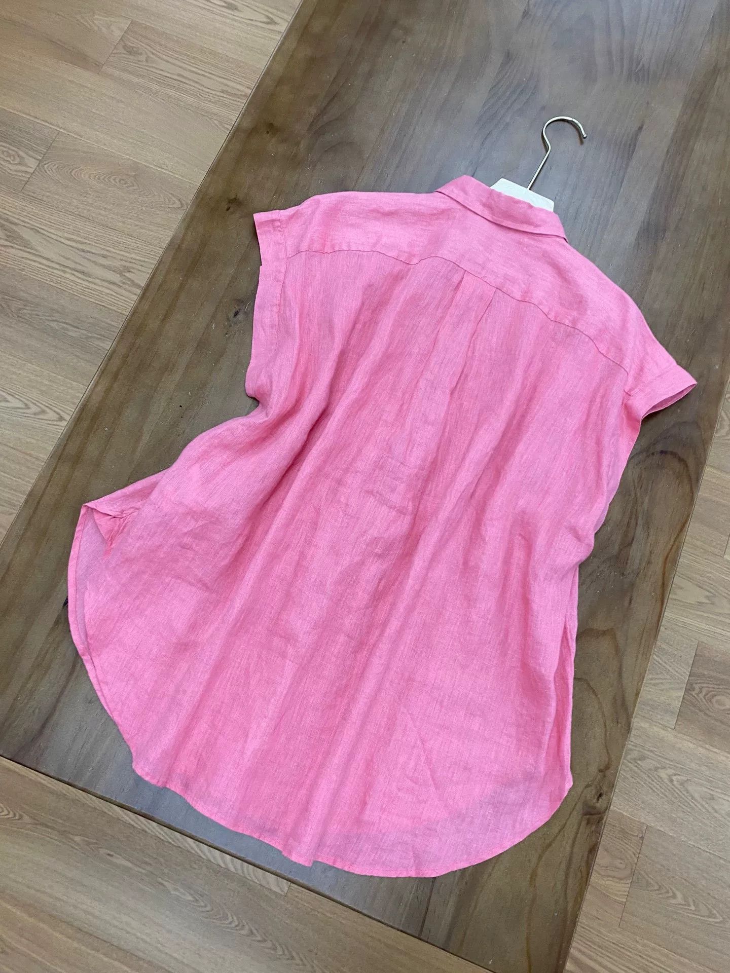 Polo Ralph Lauren Polo Ralph Lauren Pink Linen Shirt Size M / US 6-8 / IT 42-44 - 9 Thumbnail